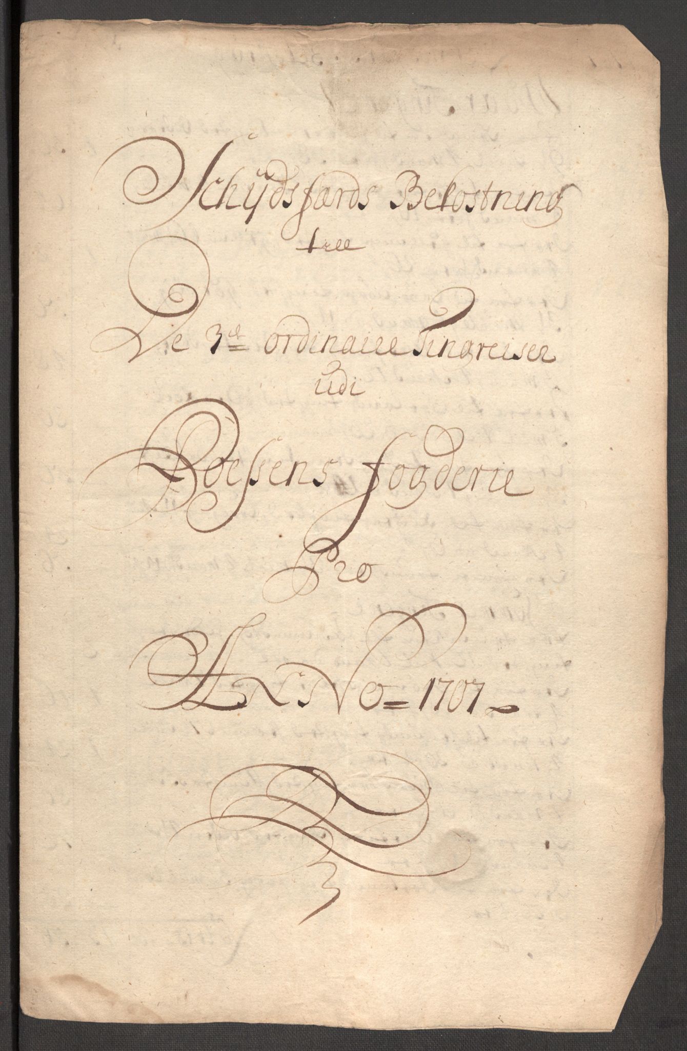 Rentekammeret inntil 1814, Reviderte regnskaper, Fogderegnskap, RA/EA-4092/R57/L3857: Fogderegnskap Fosen, 1706-1707, s. 453