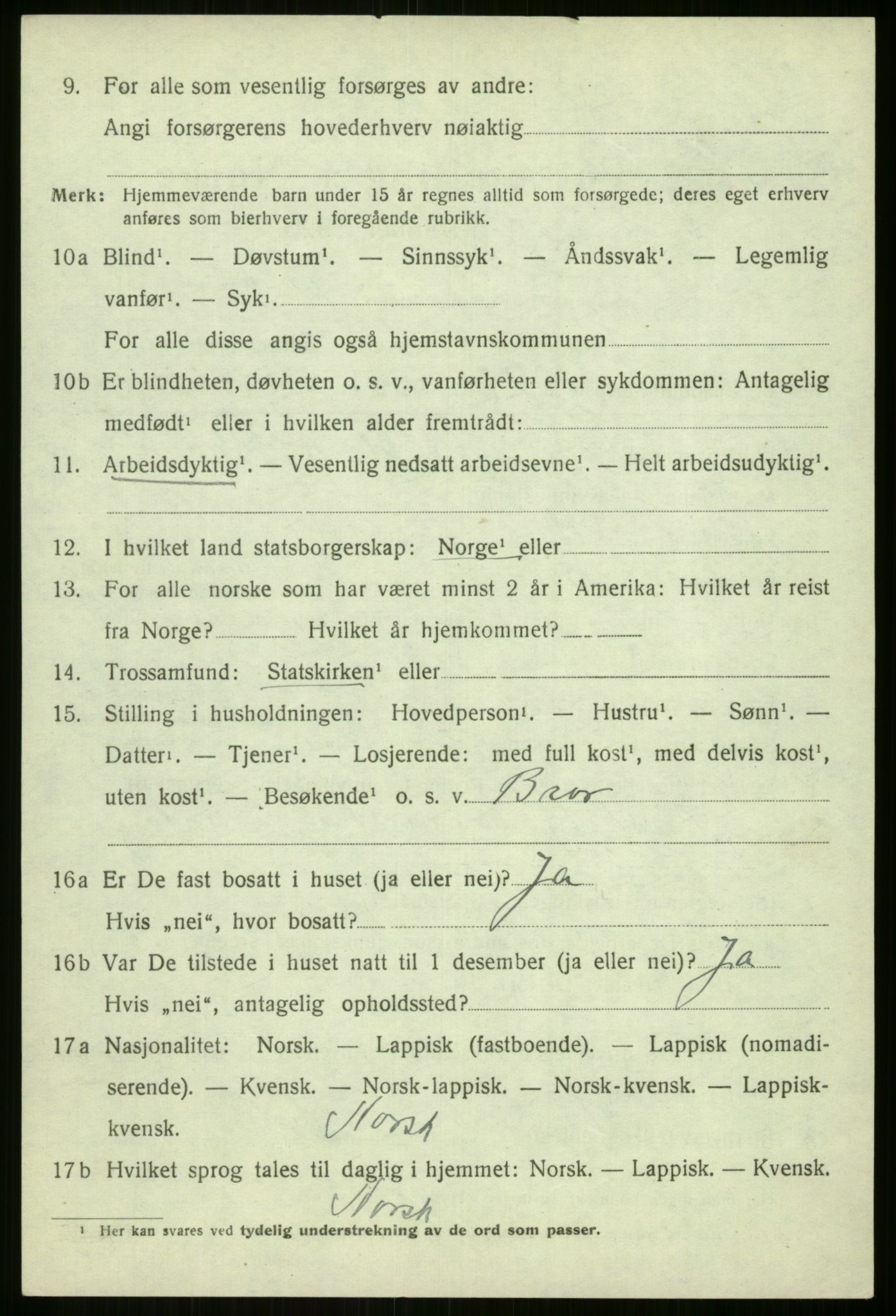 SATØ, Folketelling 1920 for 1925 Sørreisa herred, 1920, s. 1546