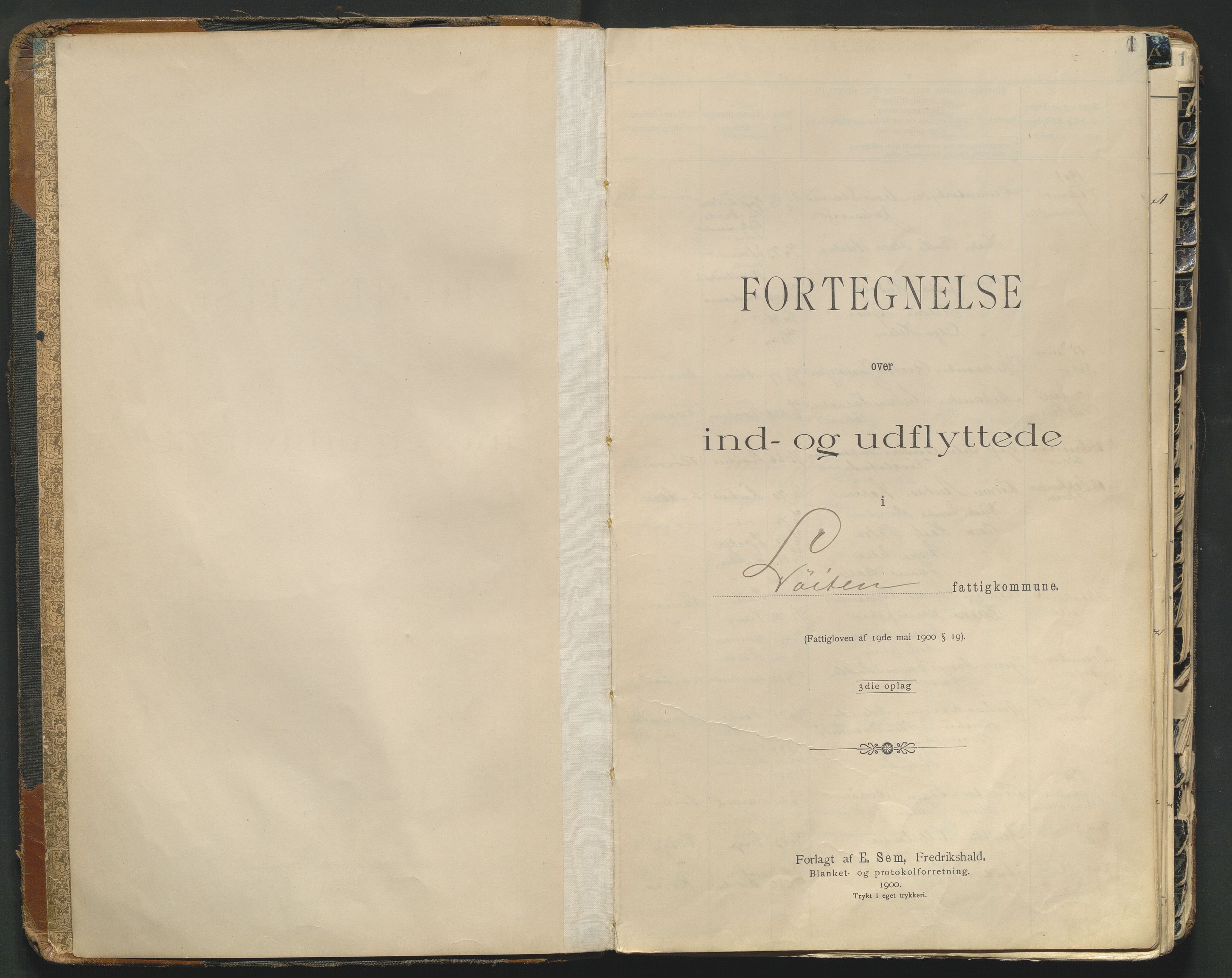 Løten lensmannskontor, AV/SAH-LHL-015/L/La/L0001/0001: Protokoller over inn- og utflyttede / Protokoll over inn- og utflyttede, 1901-1919