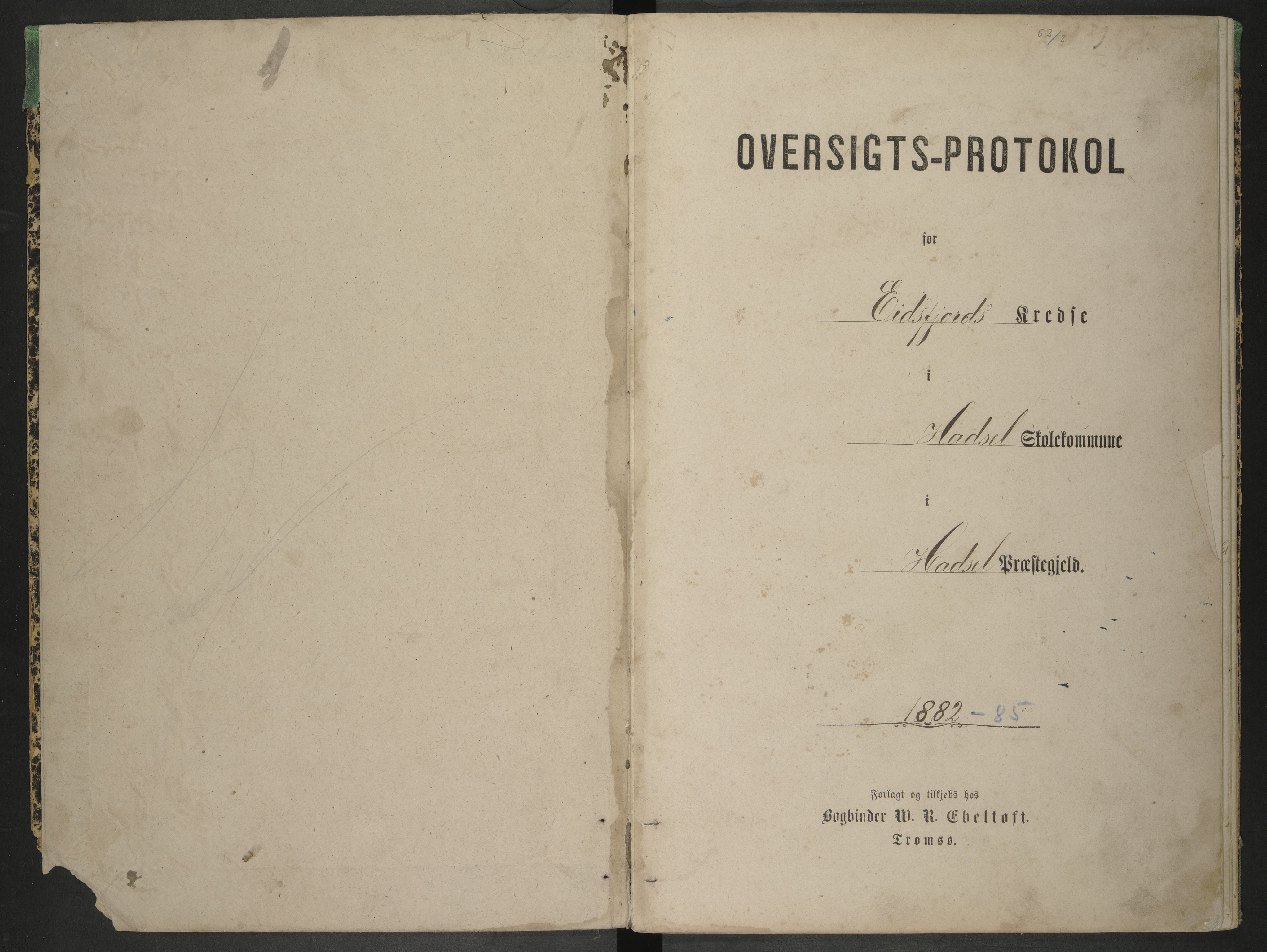 Hadsel kommune. Grønning, Valsnes, Valfjord, Varvik og Holmstad skolekrets, AIN/K-18660.510.48/F/L0003: Oversiktsprotokoll for Eidsfjord: Grønning, Valsnes, Holmstad, Valfjord, Frøskeland, , 1870-1875