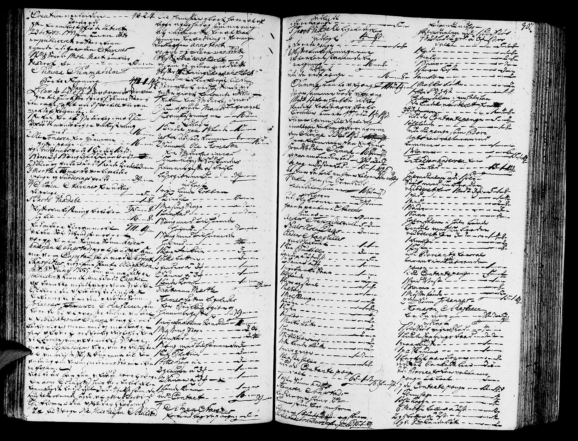 Nordhordland sorenskrivar, AV/SAB-A-2901/1/H/Ha/L0004a: Skifteprotokollar Nordhordland , 1757-1760, s. 306b-307a