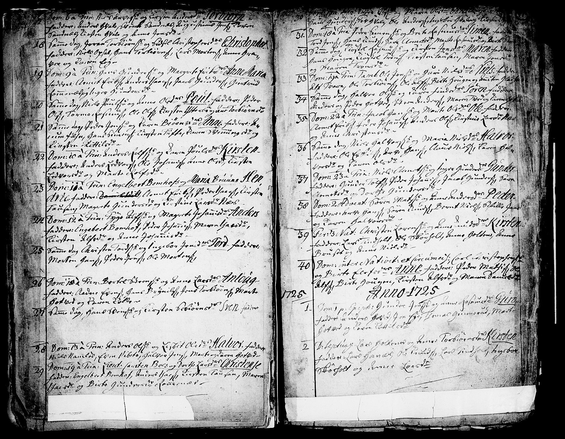 Holla kirkebøker, AV/SAKO-A-272/F/Fa/L0001: Ministerialbok nr. 1, 1717-1779, s. 11