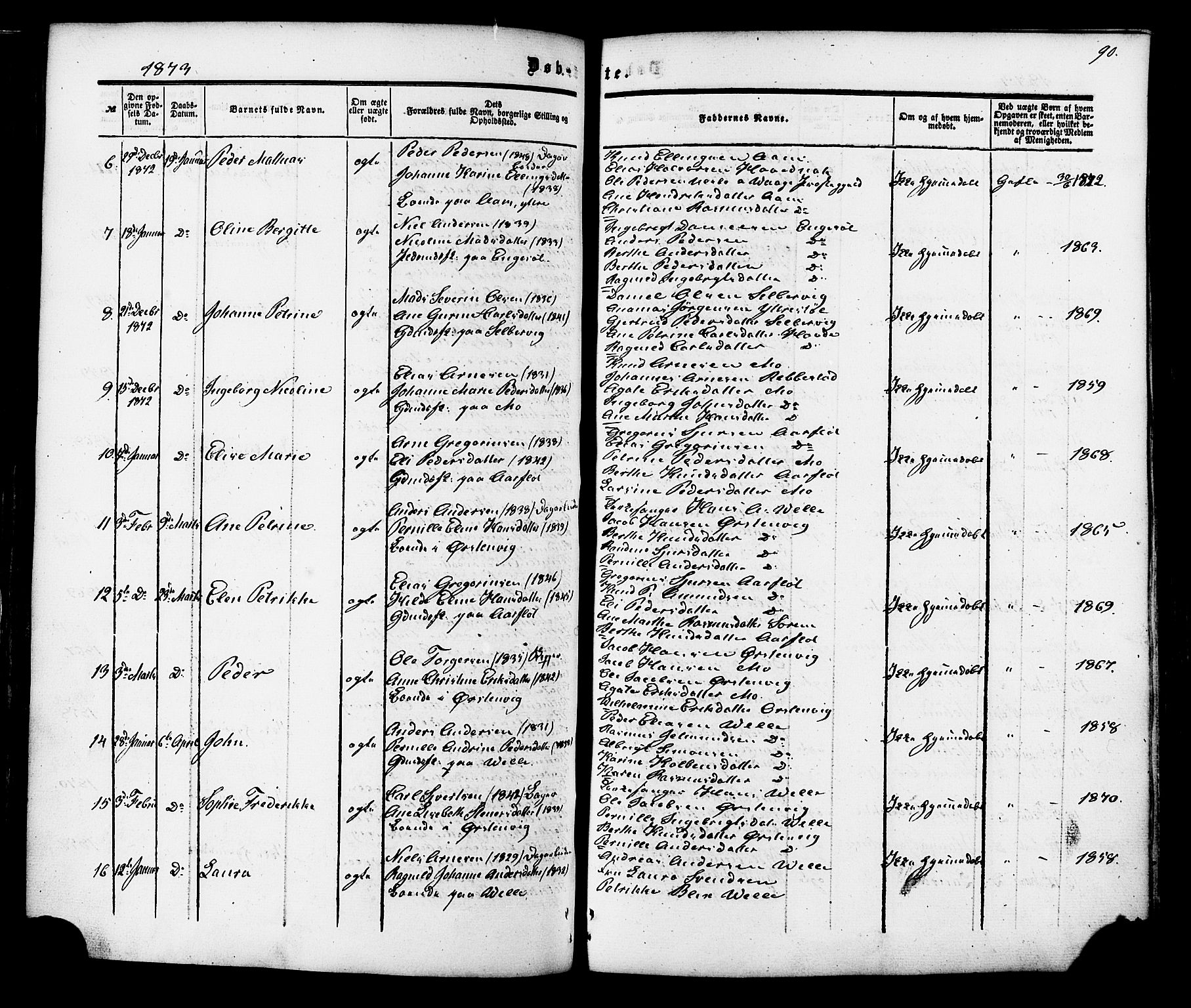 Ministerialprotokoller, klokkerbøker og fødselsregistre - Møre og Romsdal, AV/SAT-A-1454/513/L0175: Ministerialbok nr. 513A02, 1856-1877, s. 90