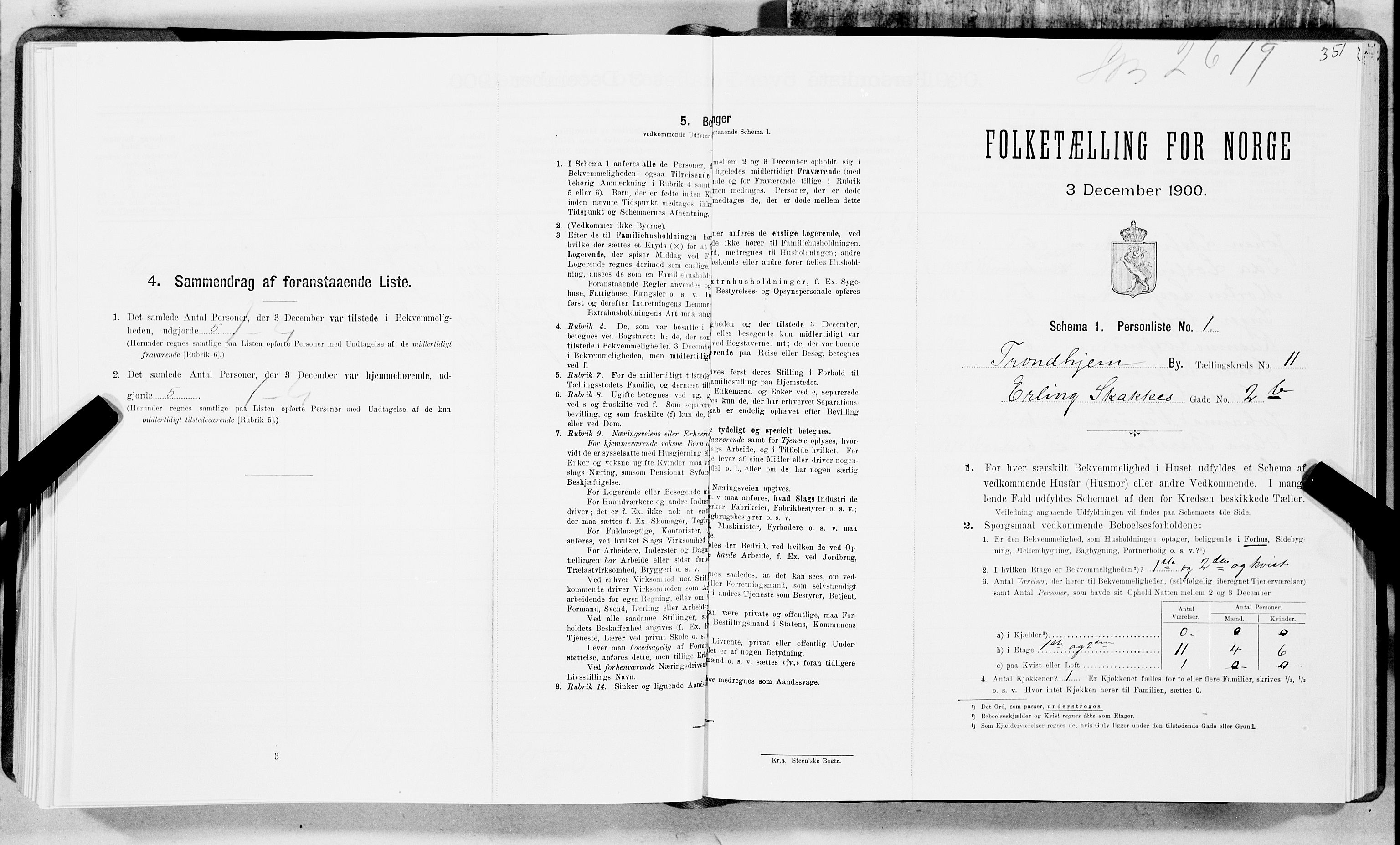 SAT, Folketelling 1900 for 1601 Trondheim kjøpstad, 1900, s. 1836
