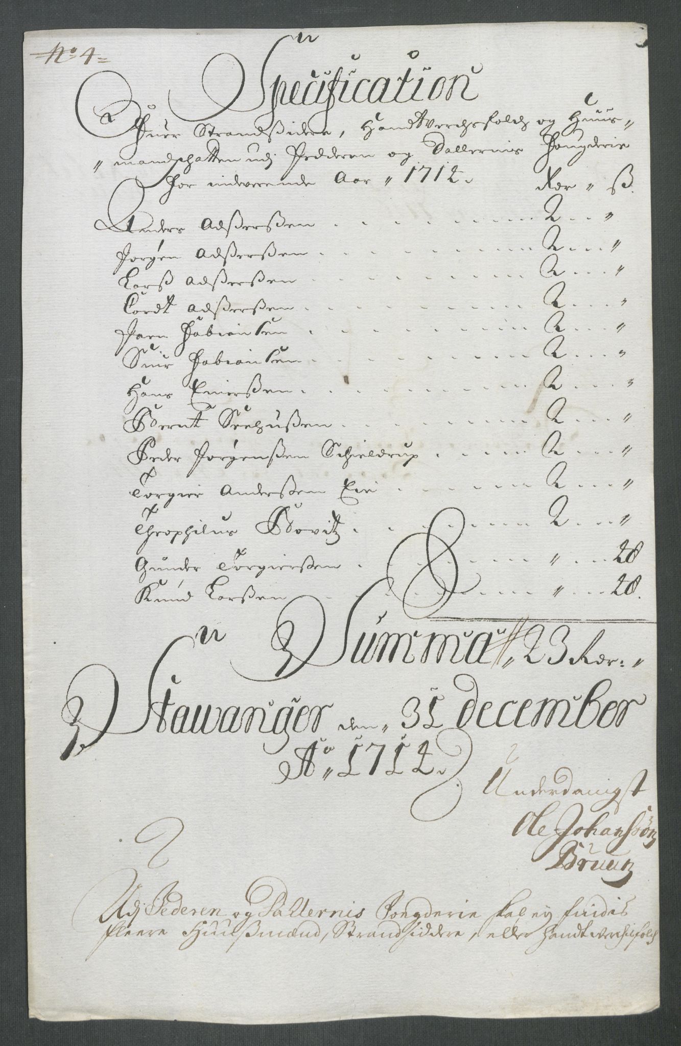 Rentekammeret inntil 1814, Reviderte regnskaper, Fogderegnskap, RA/EA-4092/R46/L2738: Fogderegnskap Jæren og Dalane, 1713-1714, s. 282