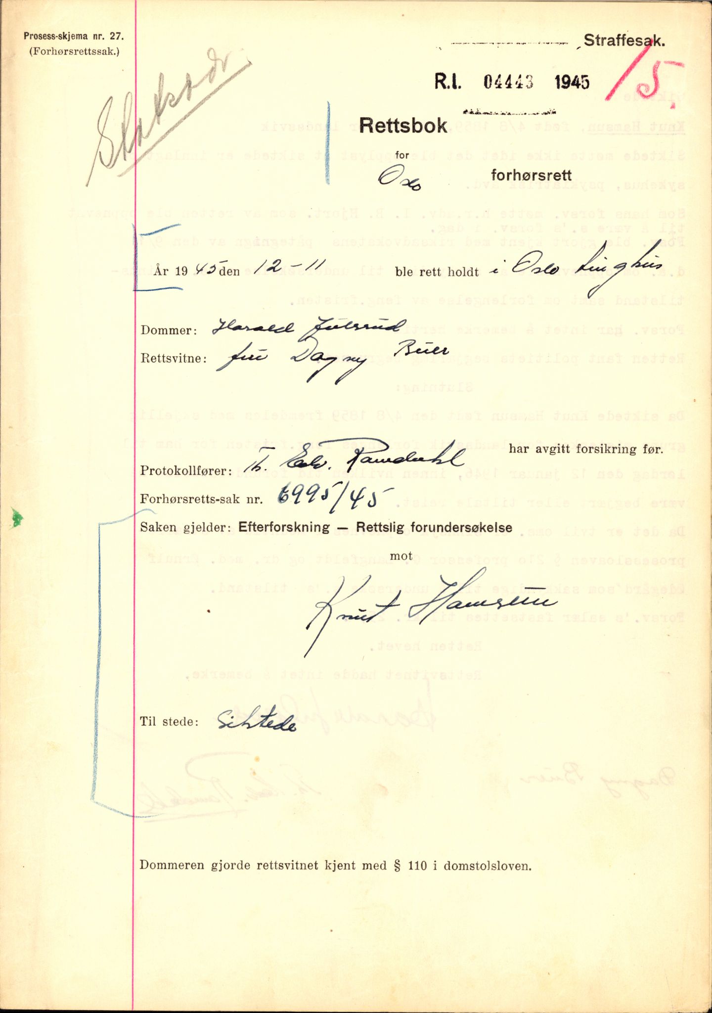Landssvikarkivet, Arendal politikammer, AV/RA-S-3138-25/D/Dc, 1945-1951, s. 90