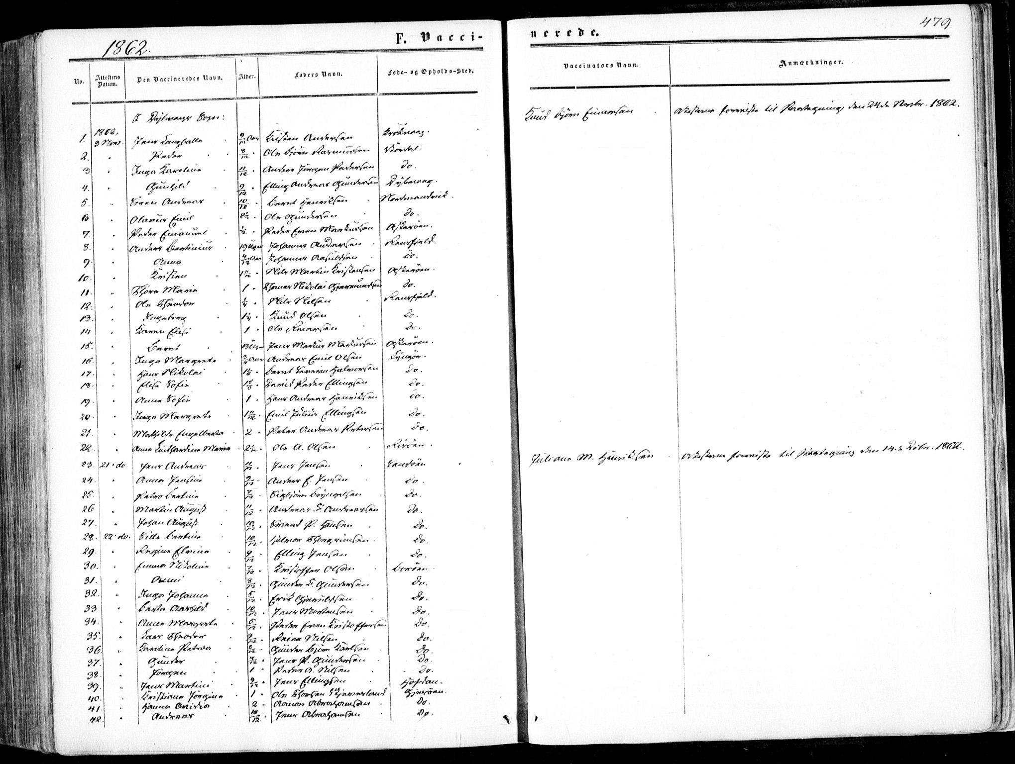 Dypvåg sokneprestkontor, SAK/1111-0007/F/Fa/Faa/L0006: Ministerialbok nr. A 6, 1855-1872, s. 479