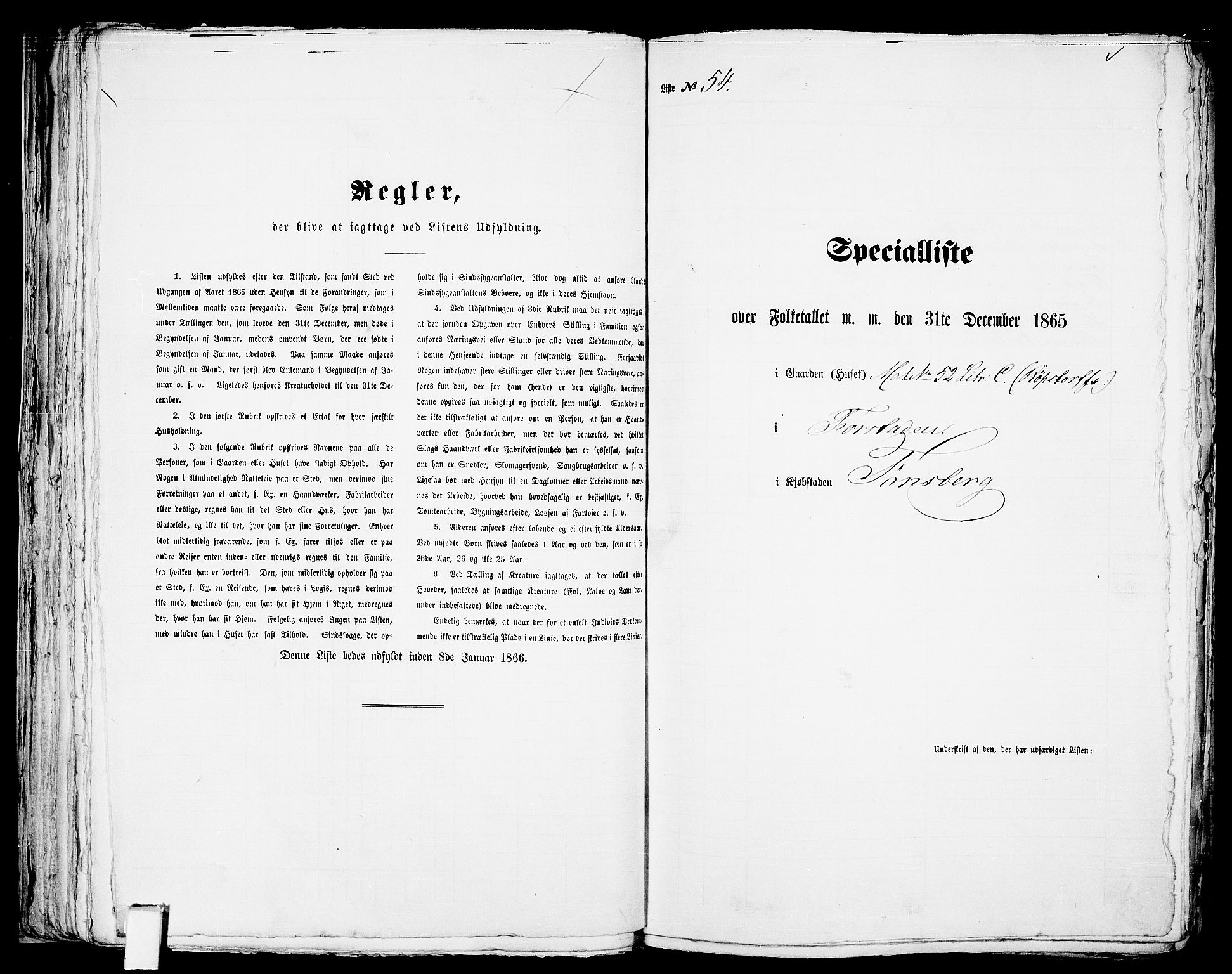 RA, Folketelling 1865 for 0705P Tønsberg prestegjeld, 1865, s. 122
