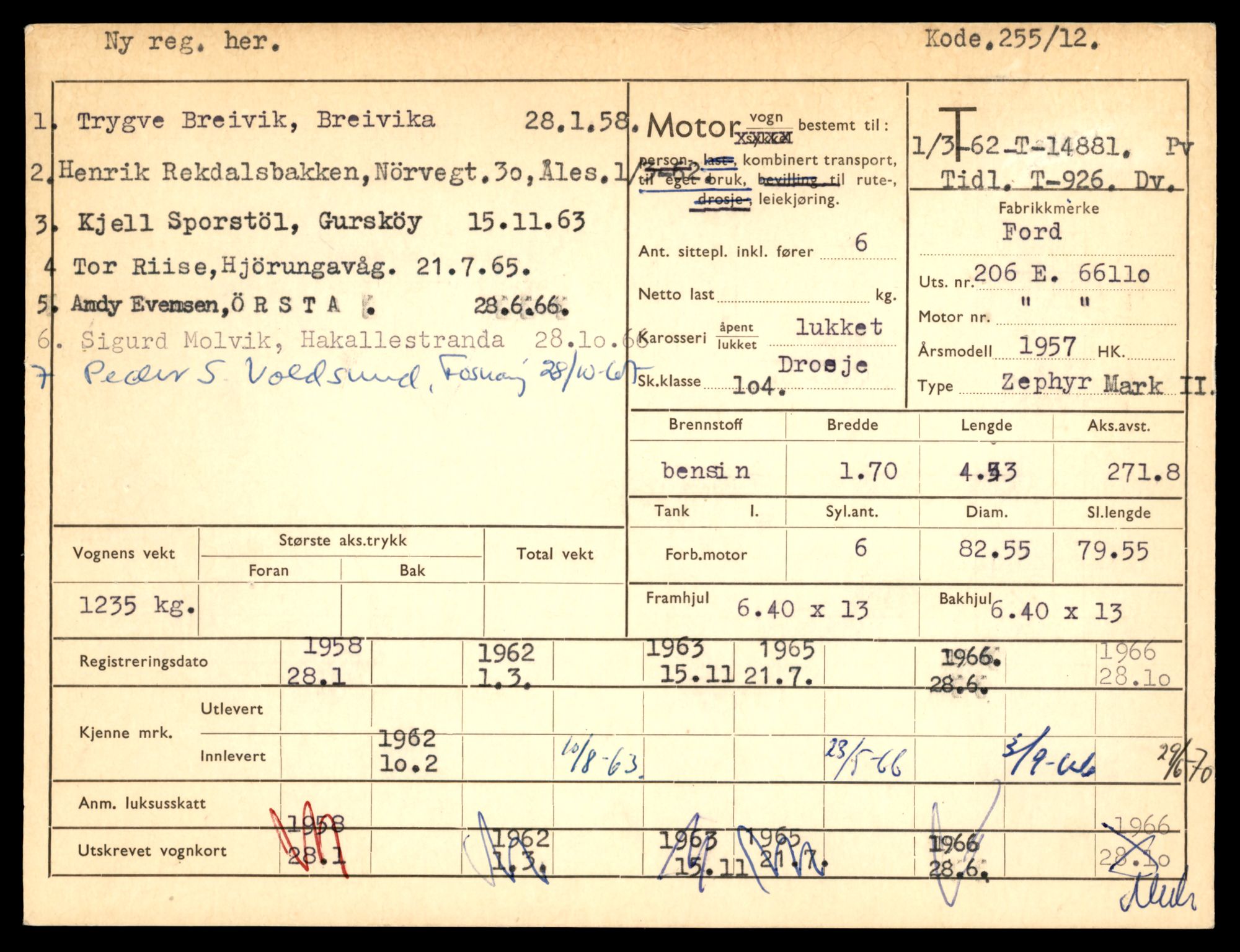 Møre og Romsdal vegkontor - Ålesund trafikkstasjon, AV/SAT-A-4099/F/Fe/L0049: Registreringskort for kjøretøy T 14864 - T 18613, 1927-1998, s. 465