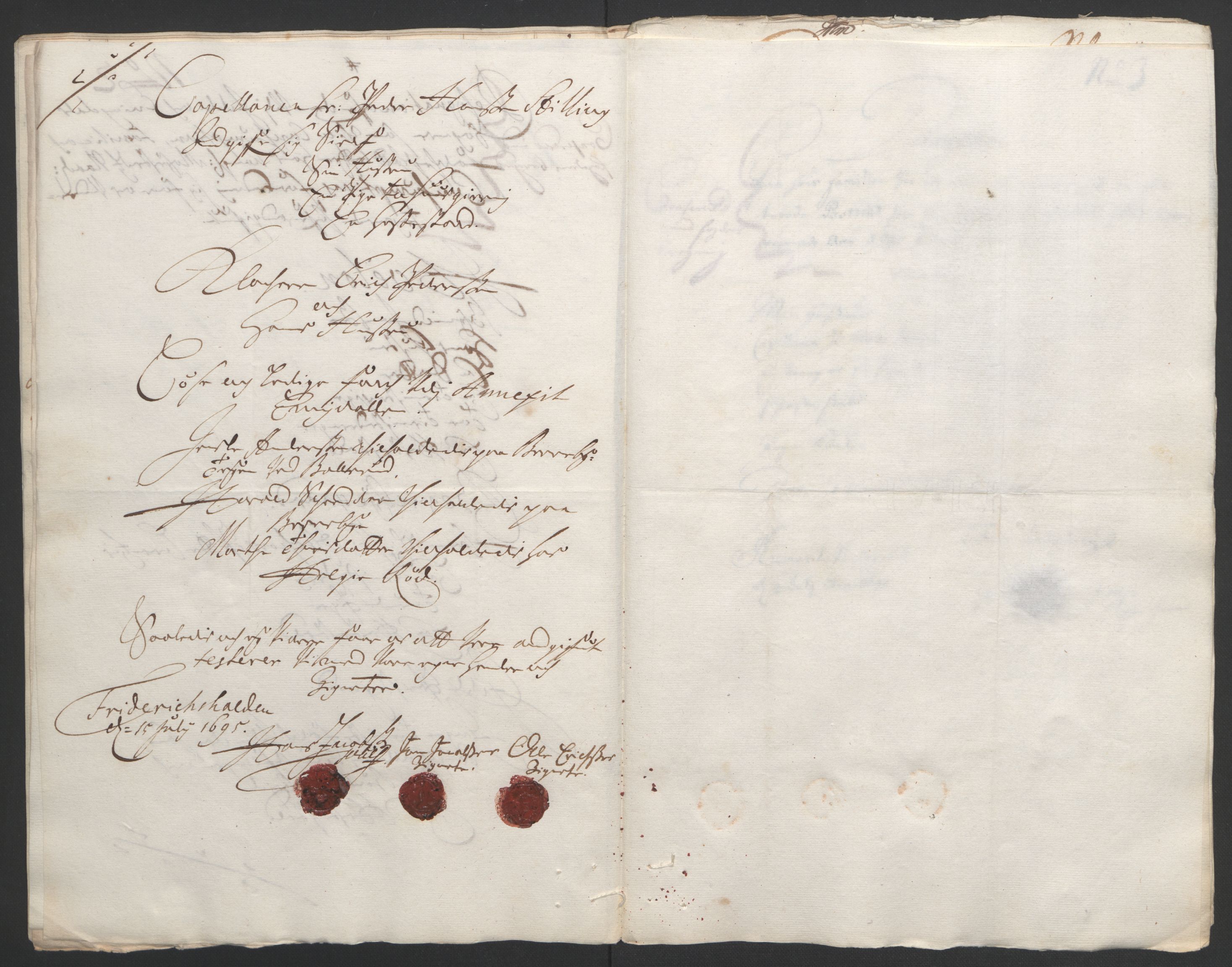 Rentekammeret inntil 1814, Reviderte regnskaper, Fogderegnskap, RA/EA-4092/R01/L0012: Fogderegnskap Idd og Marker, 1694-1695, s. 247