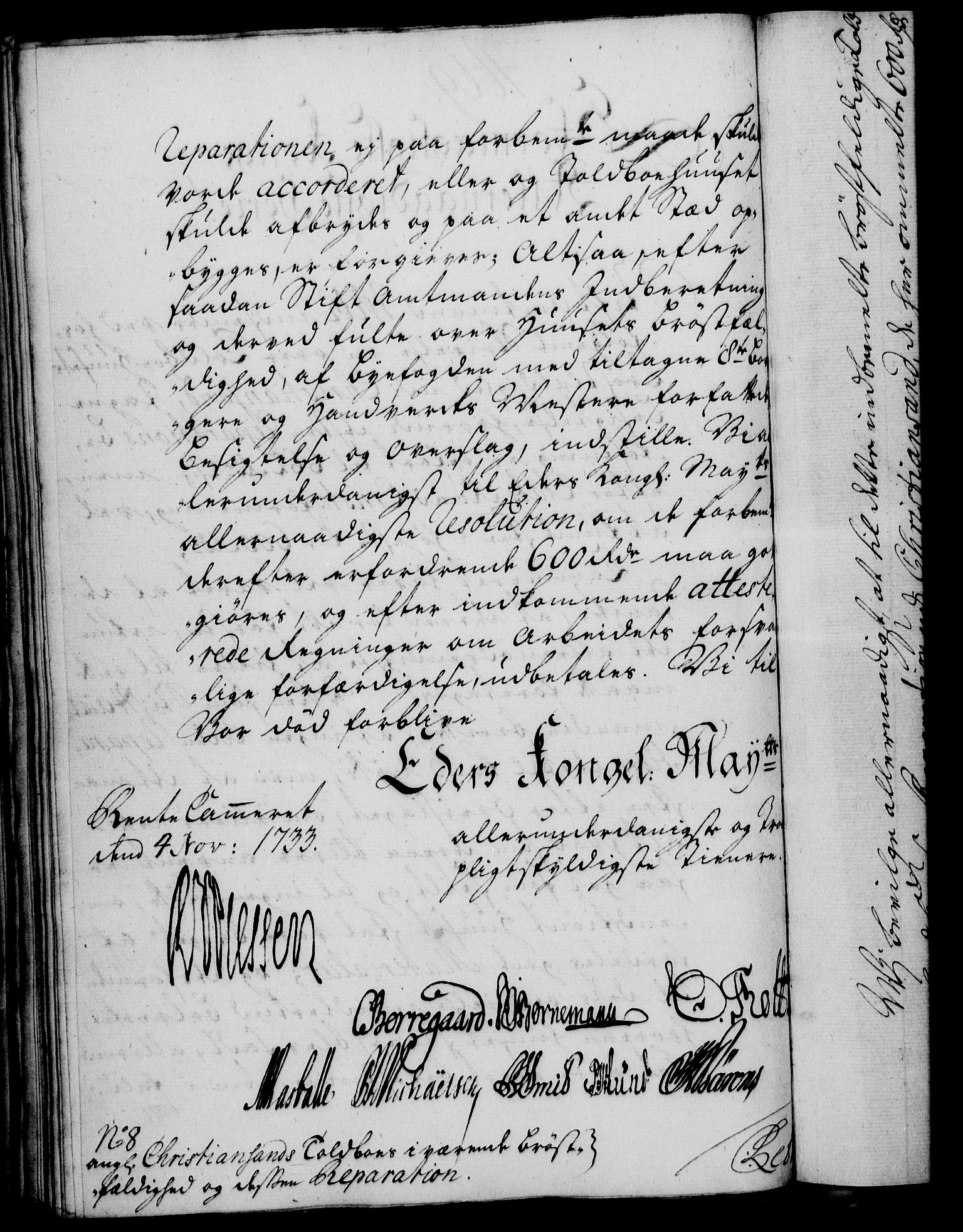 Rentekammeret, Kammerkanselliet, AV/RA-EA-3111/G/Gf/Gfa/L0016: Norsk relasjons- og resolusjonsprotokoll (merket RK 52.16), 1733, s. 379