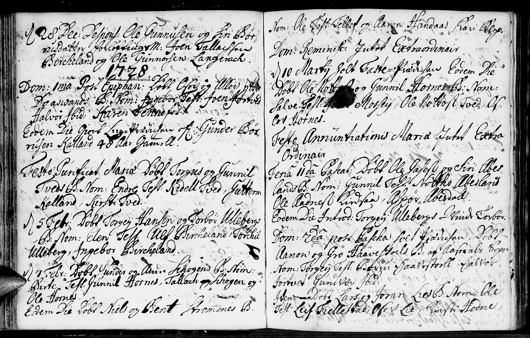 Evje sokneprestkontor, AV/SAK-1111-0008/F/Fa/Fab/L0001: Ministerialbok nr. A 1, 1704-1764, s. 84-85