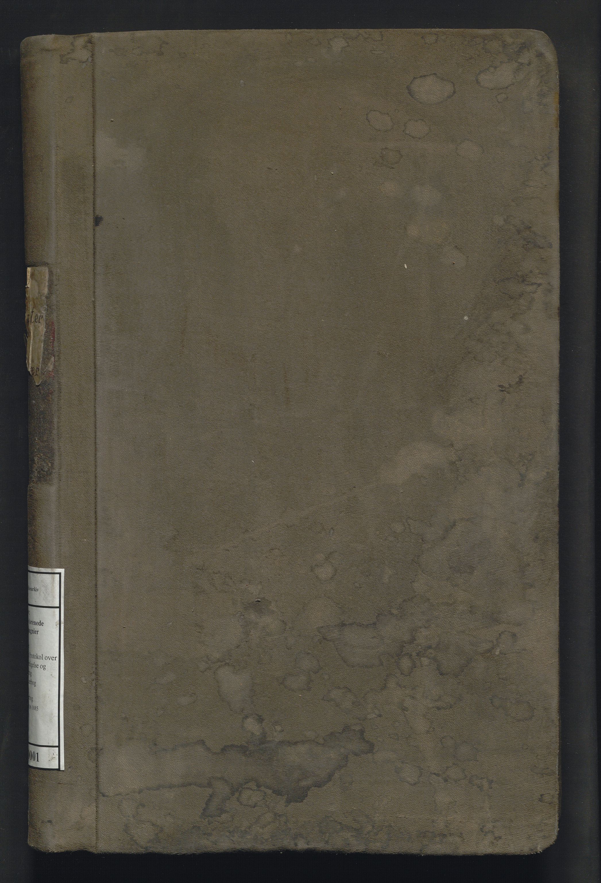 Bømmeløens forenede Grubekompagnier, VLFK/Pa-0020/H/Ha/L0001: Aktionærbog , 1885