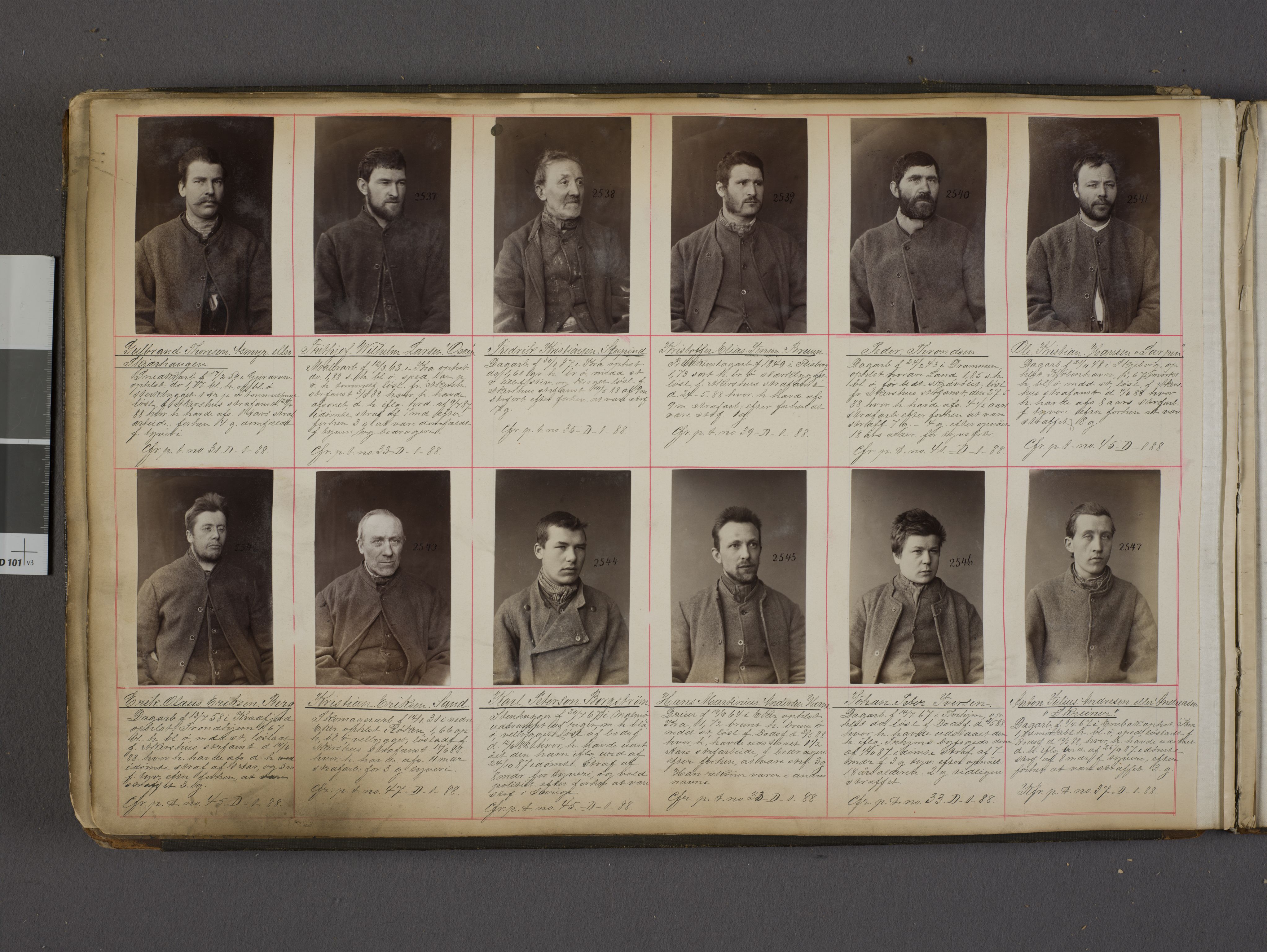 Oslo politikammer, Kriminalavdelingen, AV/SAO-A-11137/U/Ua/L0002: Forbryteralbum, 1887-1891, s. 12