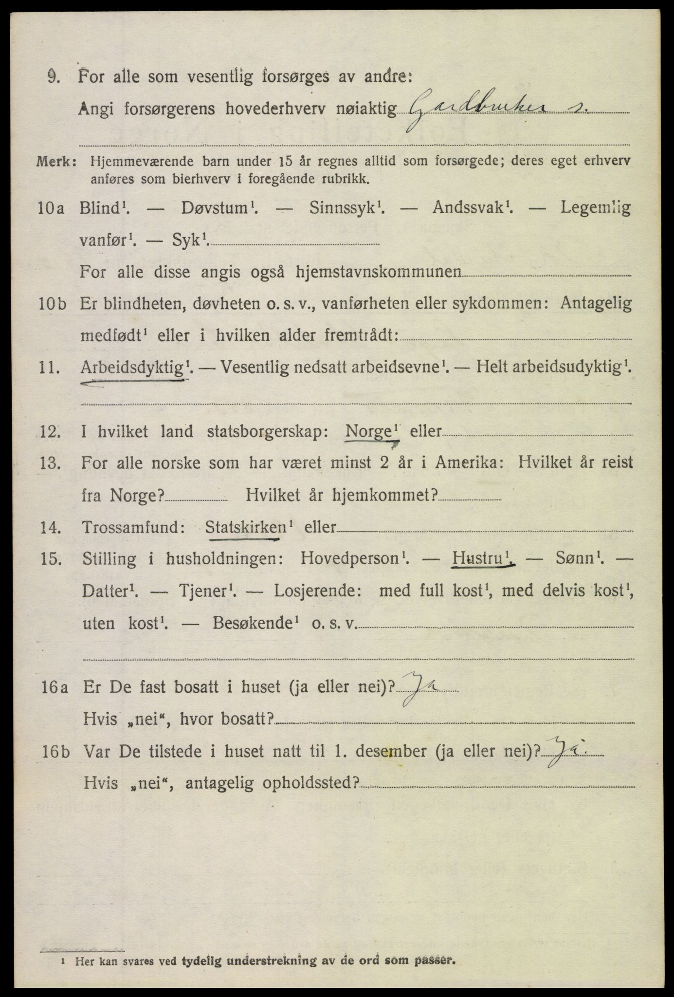 SAH, Folketelling 1920 for 0540 Sør-Aurdal herred, 1920, s. 6288