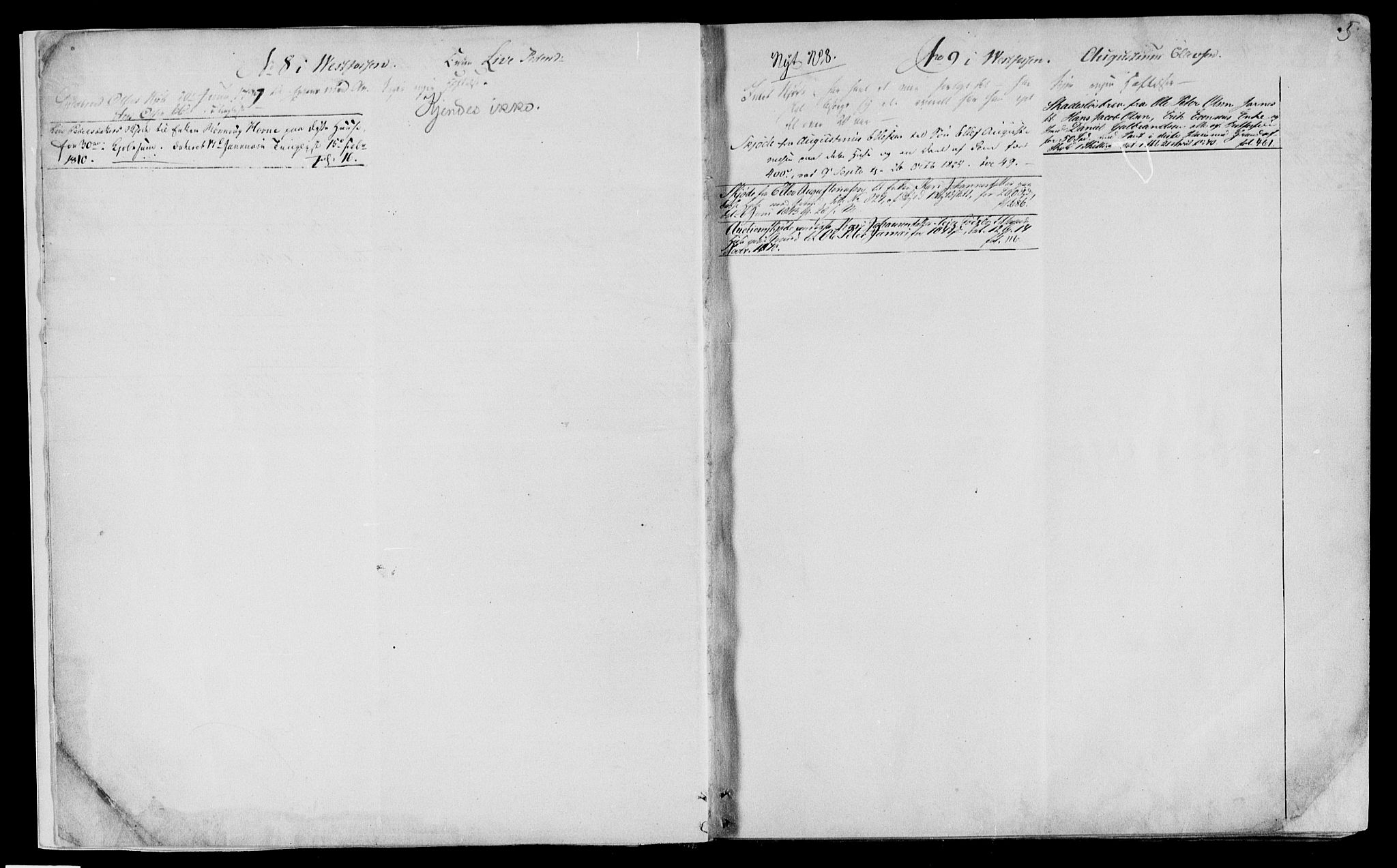 Eiker, Modum og Sigdal sorenskriveri, AV/SAKO-A-123/G/Gb/Gbd/L0001: Panteregister nr. IV 1, s. 5