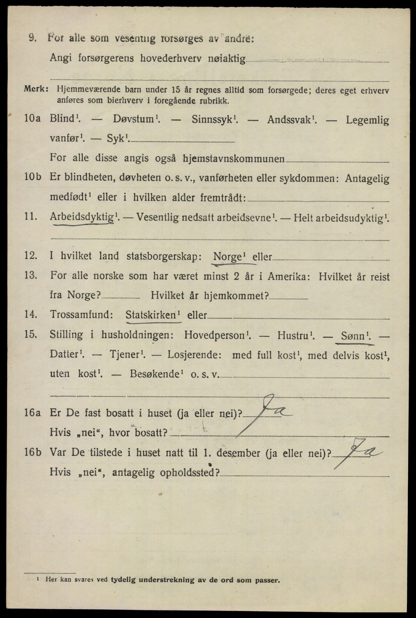 SAO, Folketelling 1920 for 0234 Gjerdrum herred, 1920, s. 1487