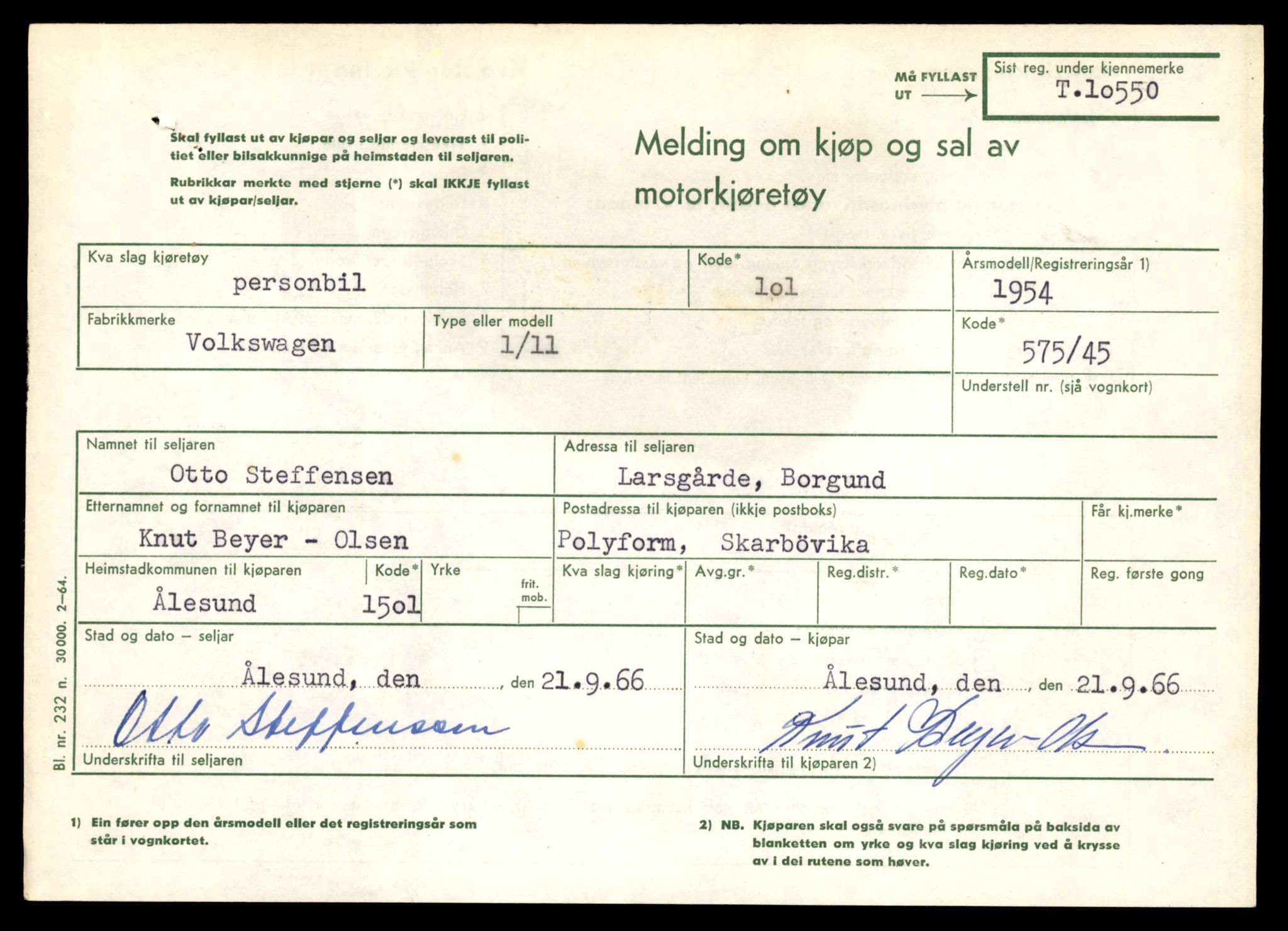 Møre og Romsdal vegkontor - Ålesund trafikkstasjon, SAT/A-4099/F/Fe/L0021: Registreringskort for kjøretøy T 10471 - T 10583, 1927-1998, s. 2237