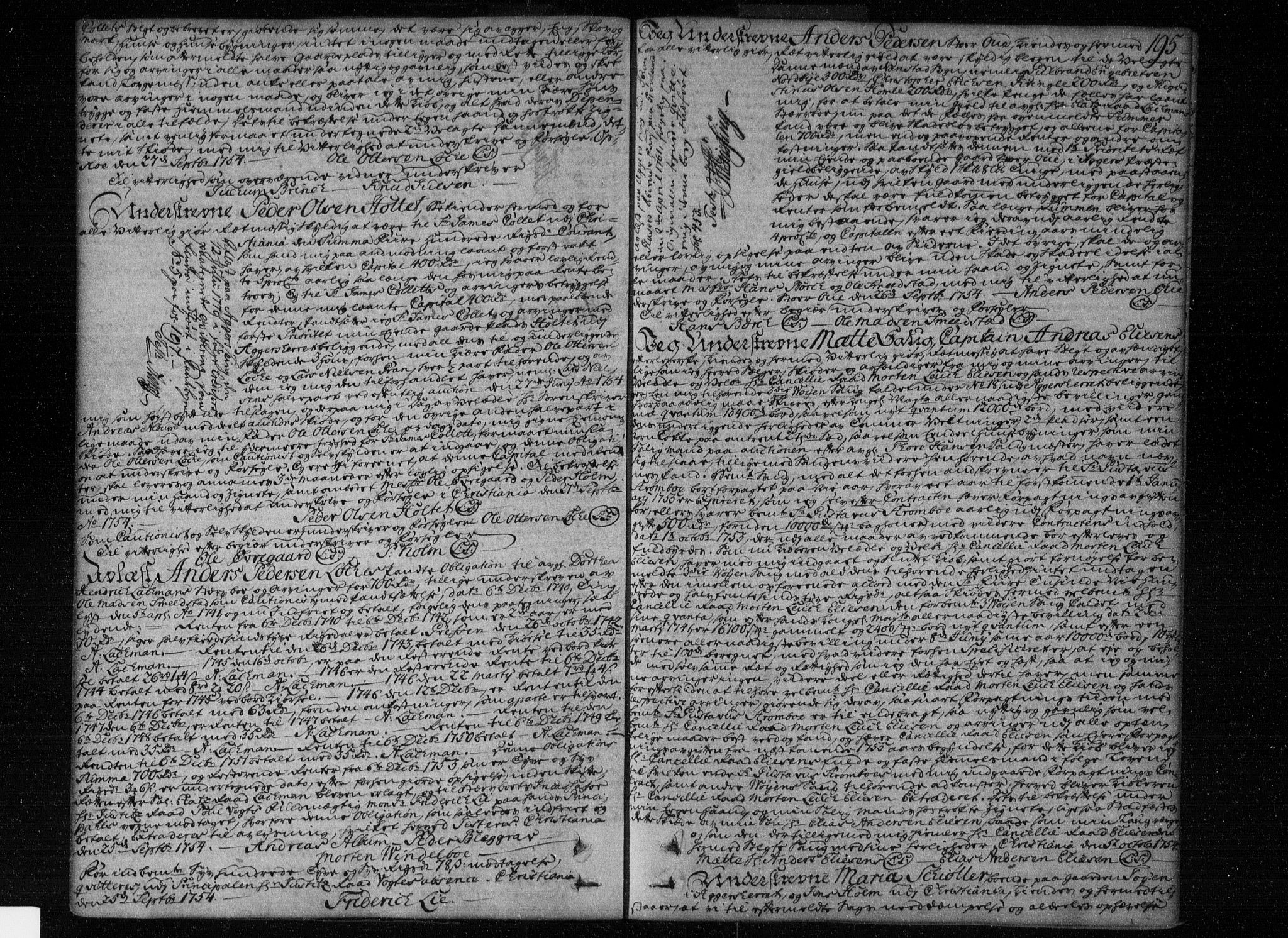 Aker sorenskriveri, SAO/A-10895/G/Gb/Gba/L0003: Pantebok nr. I 3, 1750-1761, s. 195