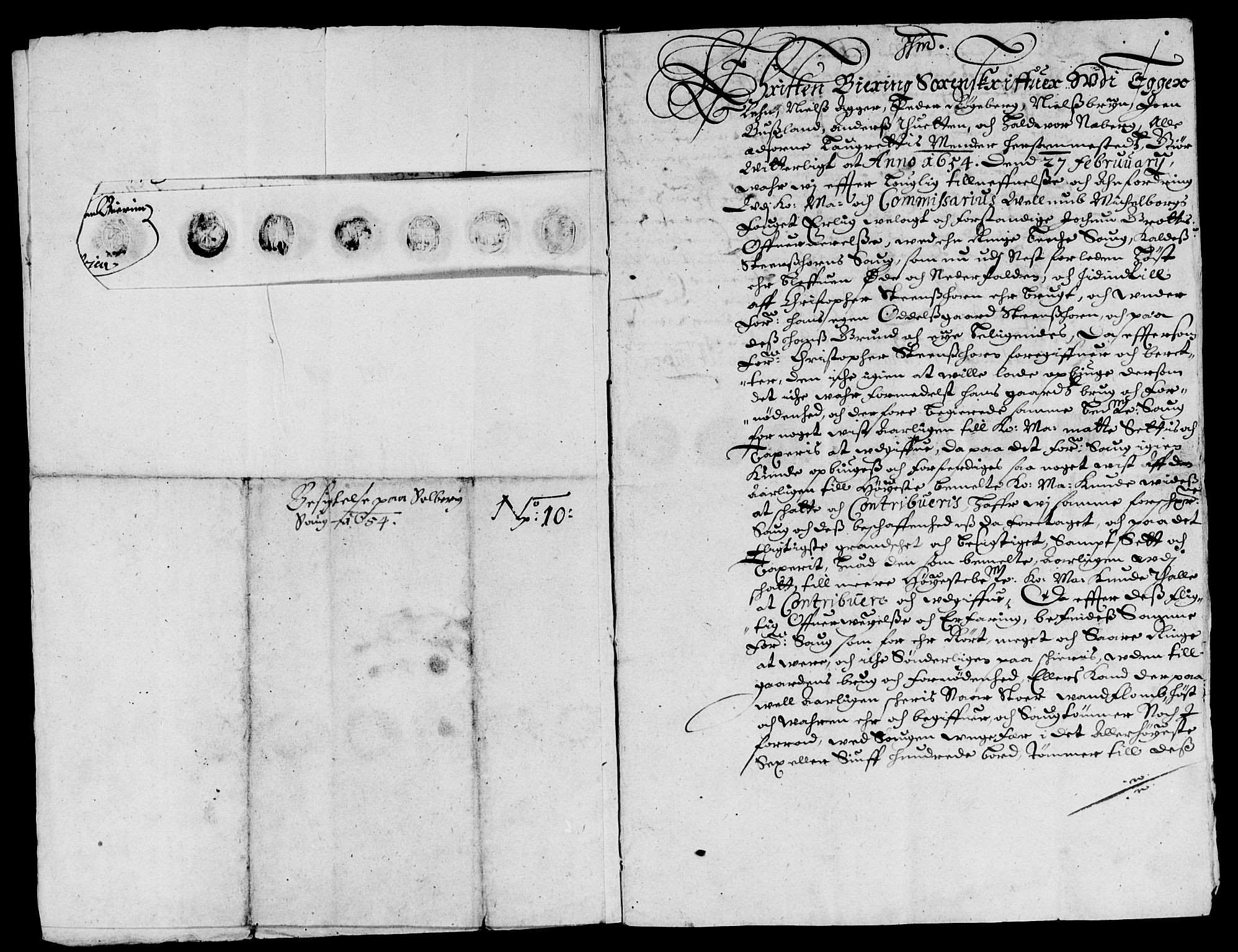 Rentekammeret inntil 1814, Reviderte regnskaper, Lensregnskaper, AV/RA-EA-5023/R/Rb/Rbm/L0009: Eiker len, 1652-1661