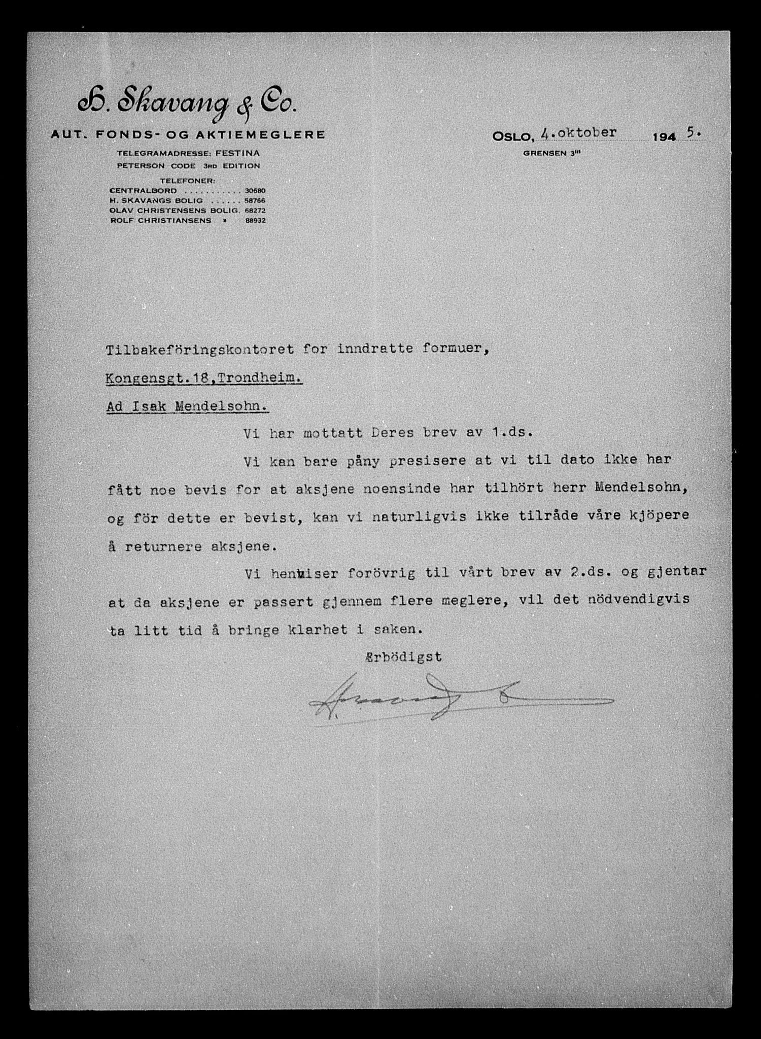 Justisdepartementet, Tilbakeføringskontoret for inndratte formuer, AV/RA-S-1564/H/Hc/Hca/L0909: --, 1945-1947, s. 104