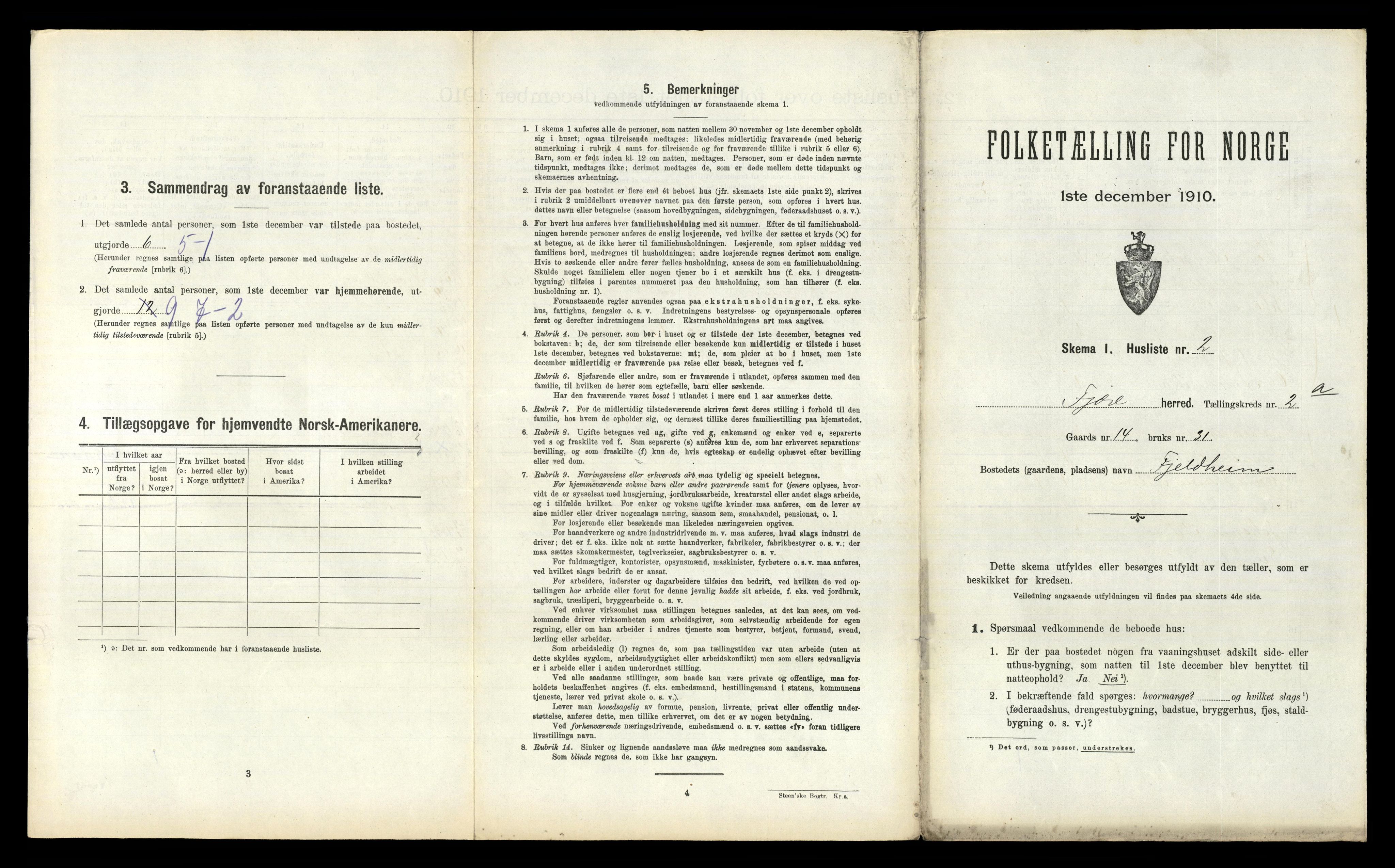 RA, Folketelling 1910 for 0923 Fjære herred, 1910, s. 495