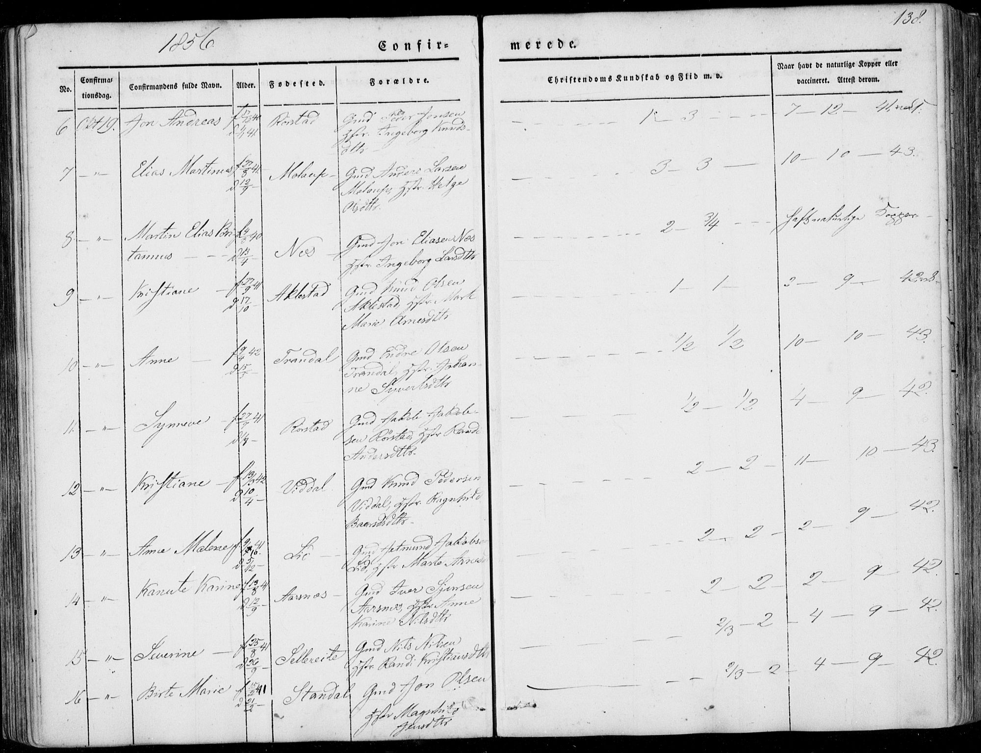Ministerialprotokoller, klokkerbøker og fødselsregistre - Møre og Romsdal, AV/SAT-A-1454/515/L0209: Ministerialbok nr. 515A05, 1847-1868, s. 138