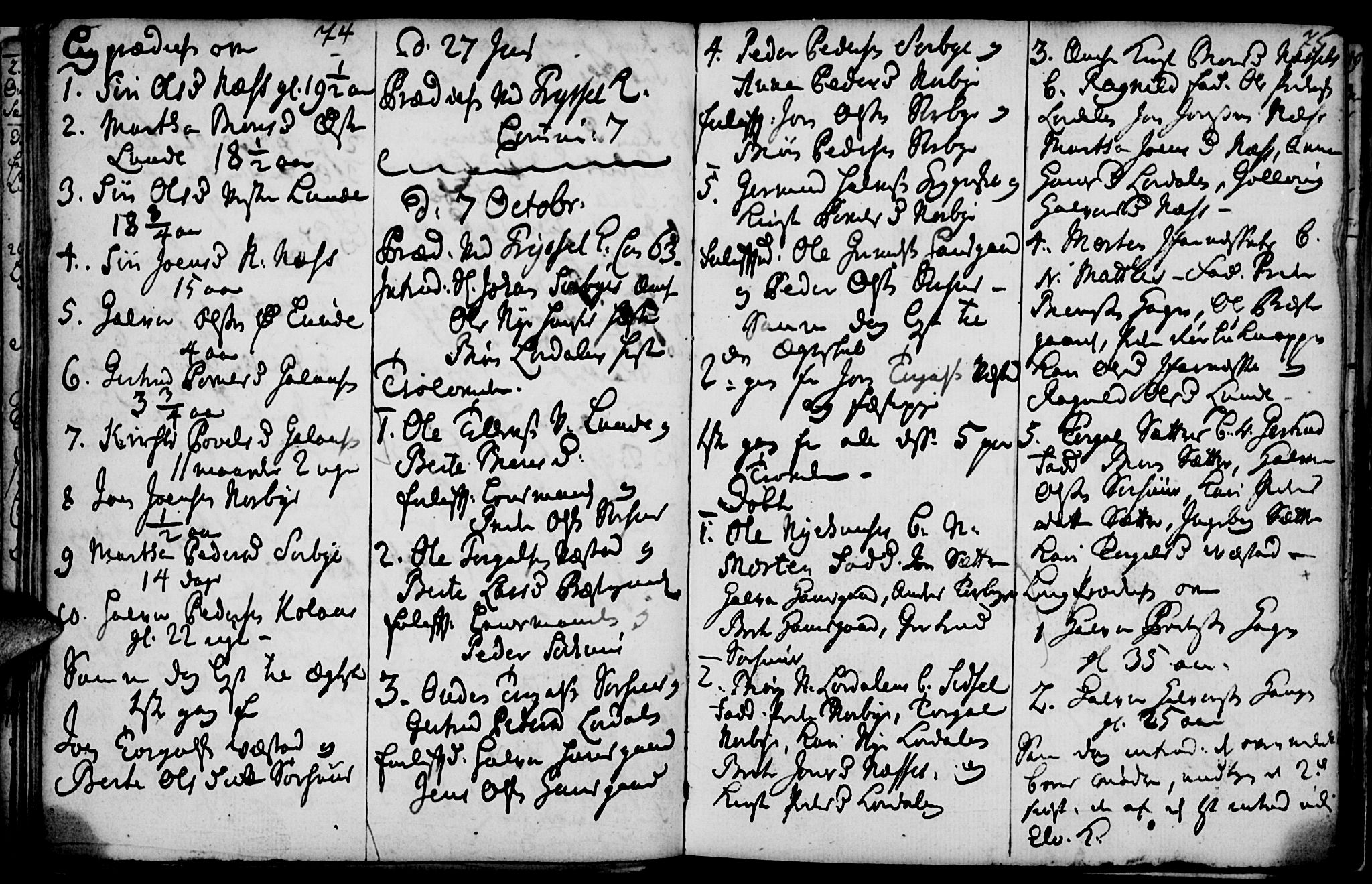 Elverum prestekontor, AV/SAH-PREST-044/H/Ha/Haa/L0001: Ministerialbok nr. 1, 1730-1760, s. 74-75