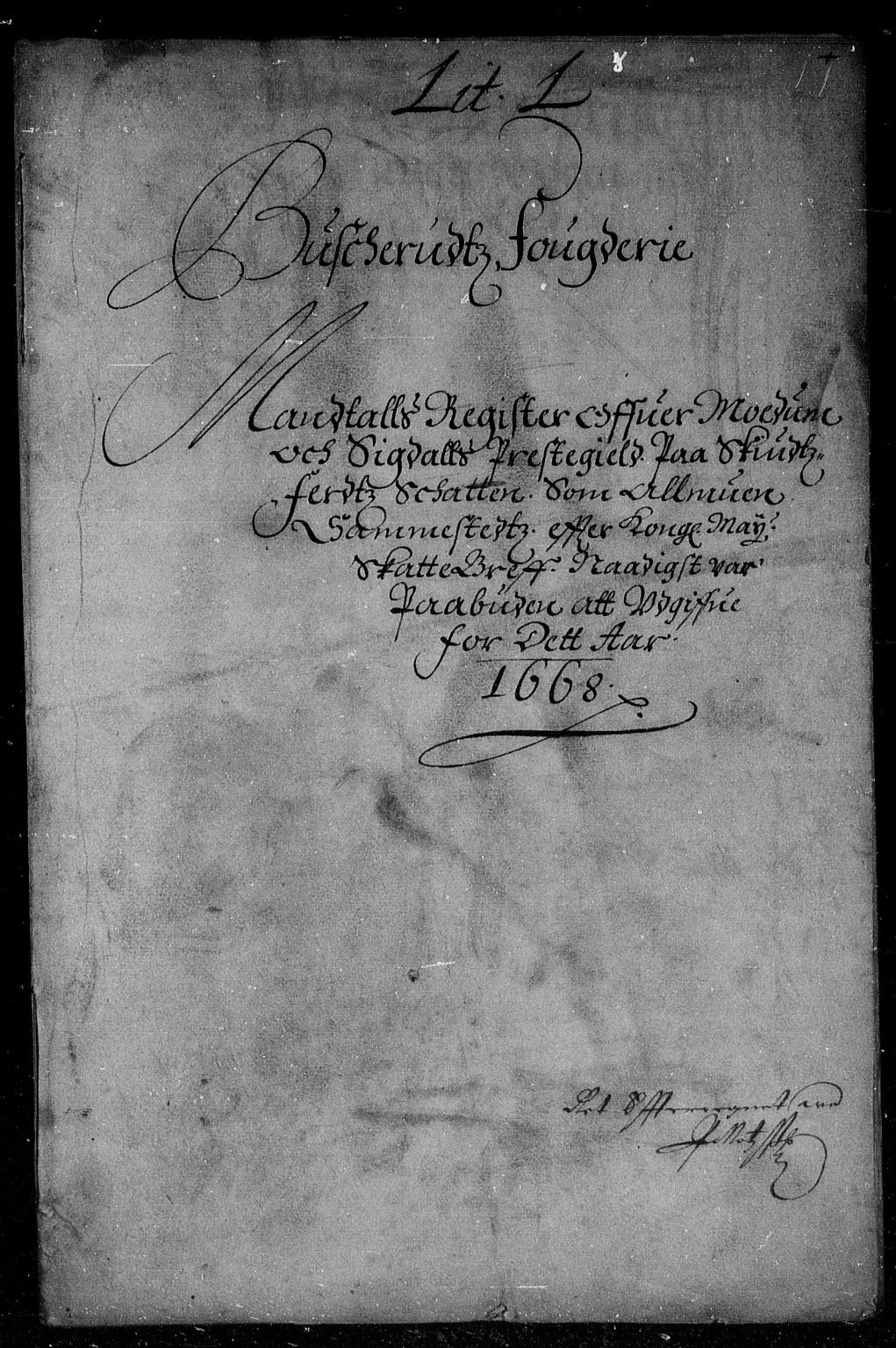 Rentekammeret inntil 1814, Reviderte regnskaper, Stiftamtstueregnskaper, Landkommissariatet på Akershus og Akershus stiftamt, AV/RA-EA-5869/R/Rb/L0046: Akershus stiftamt, 1667-1668