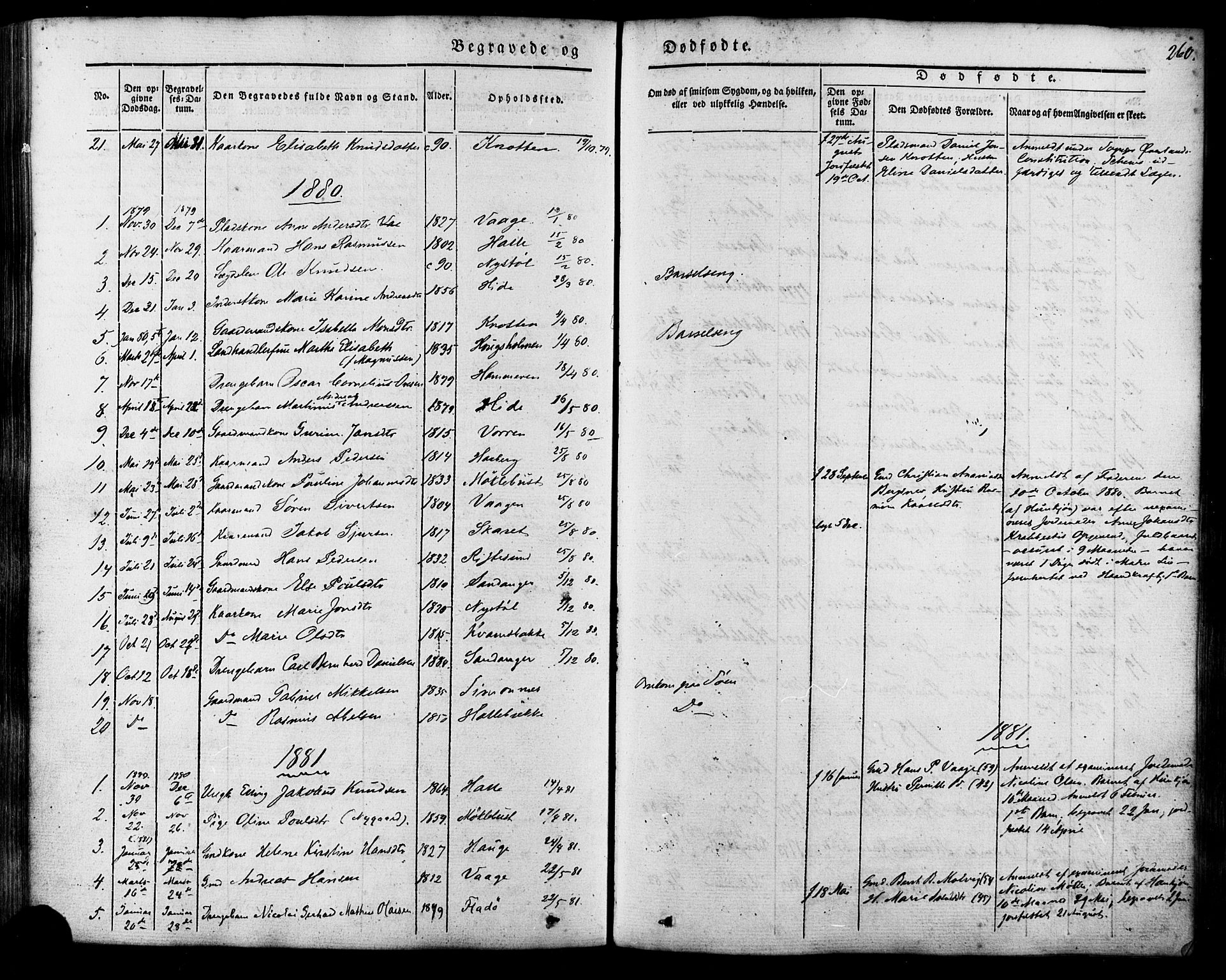 Ministerialprotokoller, klokkerbøker og fødselsregistre - Møre og Romsdal, AV/SAT-A-1454/503/L0034: Ministerialbok nr. 503A02, 1841-1884, s. 260