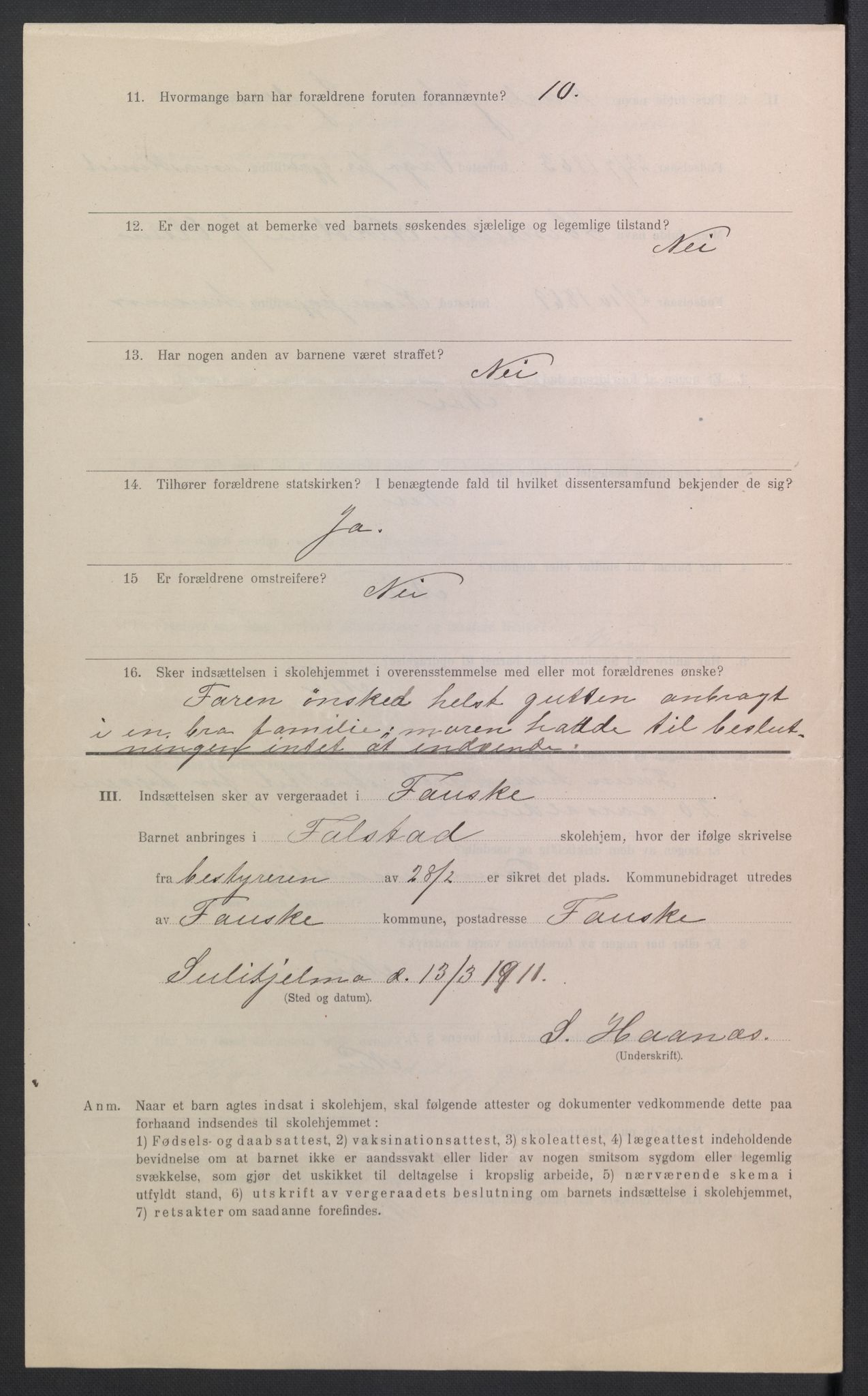 Falstad skolehjem, RA/S-1676/E/Eb/L0010: Elevmapper løpenr. 210-239, 1910-1917, s. 421