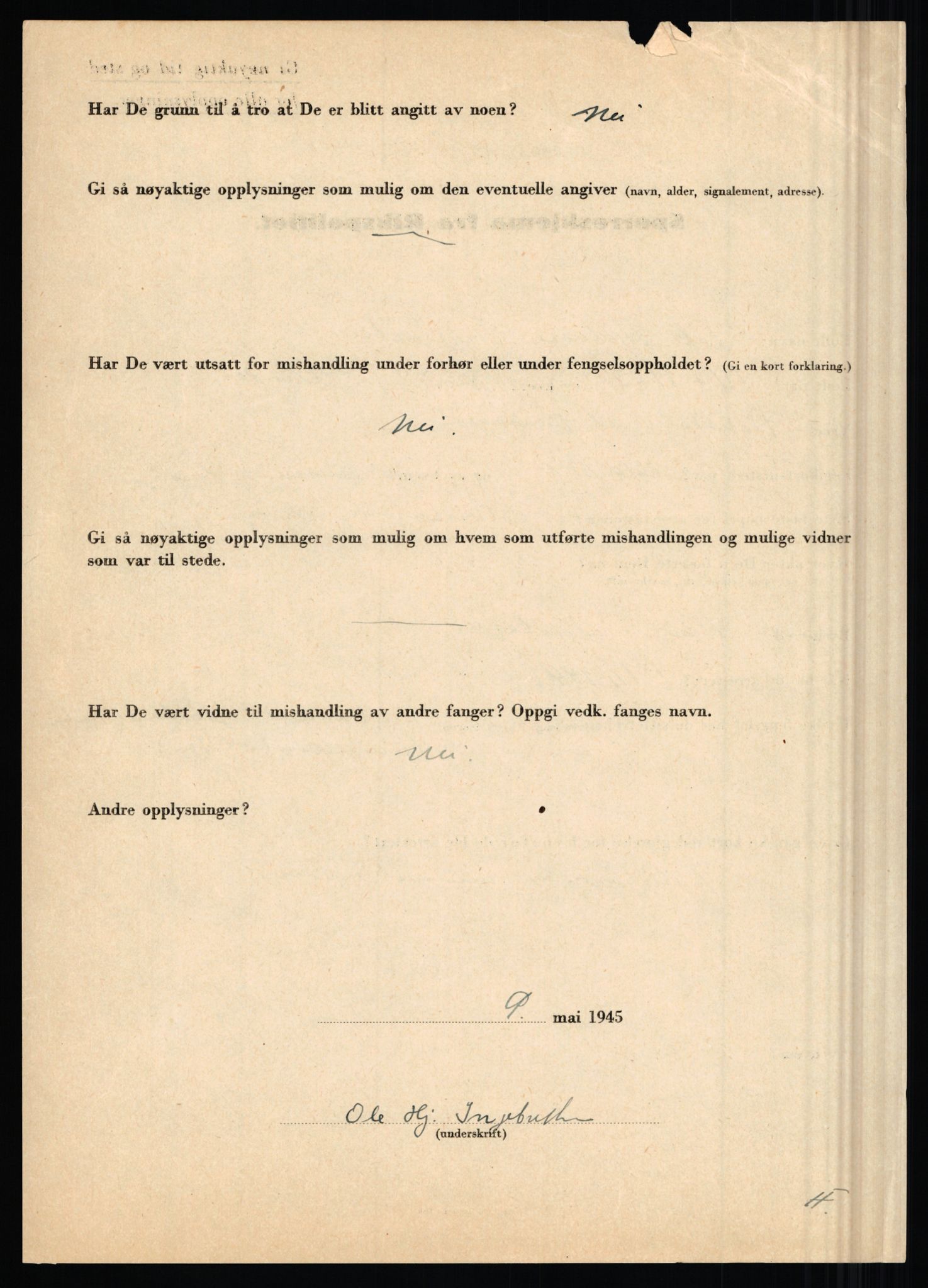Rikspolitisjefen, AV/RA-S-1560/L/L0007: Heen, Erik C. - Iversen, Trygve, 1940-1945, s. 1146