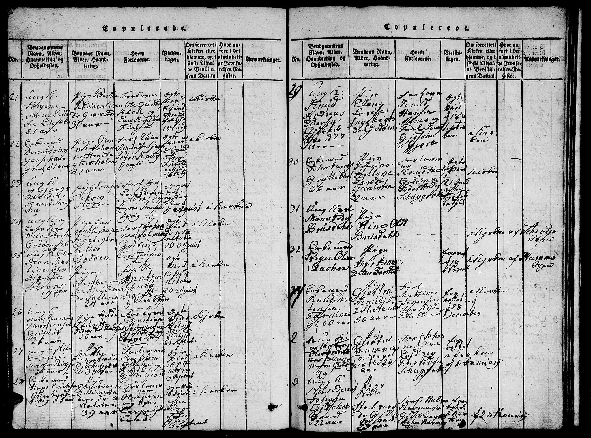 Ministerialprotokoller, klokkerbøker og fødselsregistre - Møre og Romsdal, SAT/A-1454/528/L0423: Klokkerbok nr. 528C04, 1816-1827