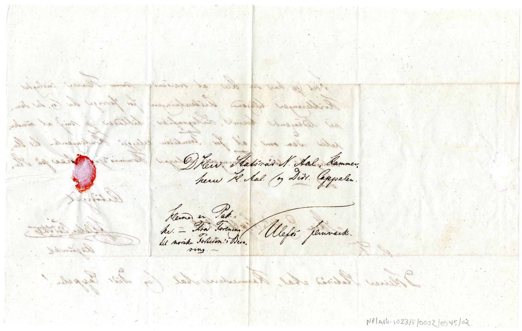 Diderik Maria Aalls brevsamling, NF/Ark-1023/F/L0002: D.M. Aalls brevsamling. B - C, 1799-1889, s. 235