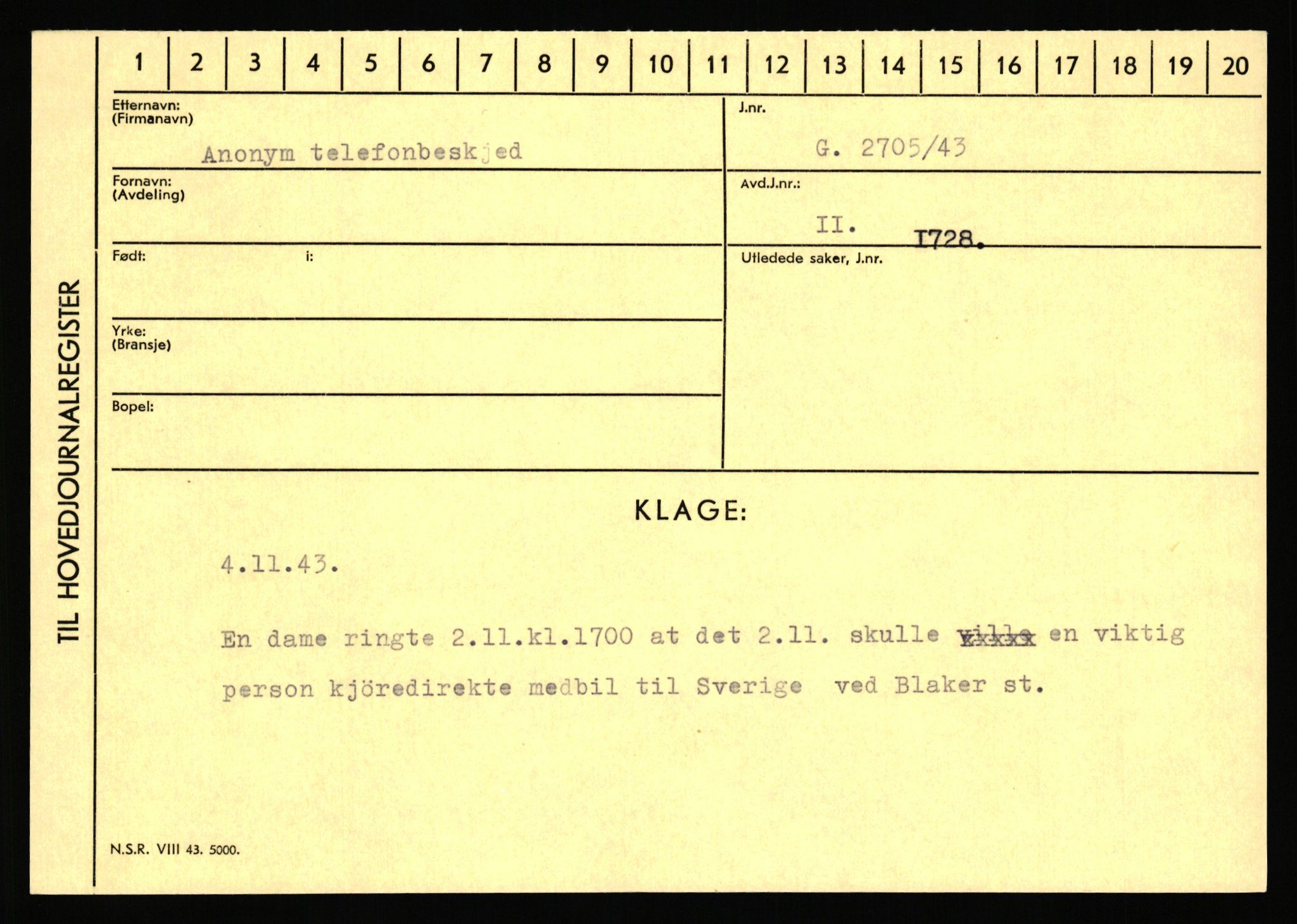 Statspolitiet - Hovedkontoret / Osloavdelingen, AV/RA-S-1329/C/Ca/L0001: Aabakken - Armann, 1943-1945, s. 4630