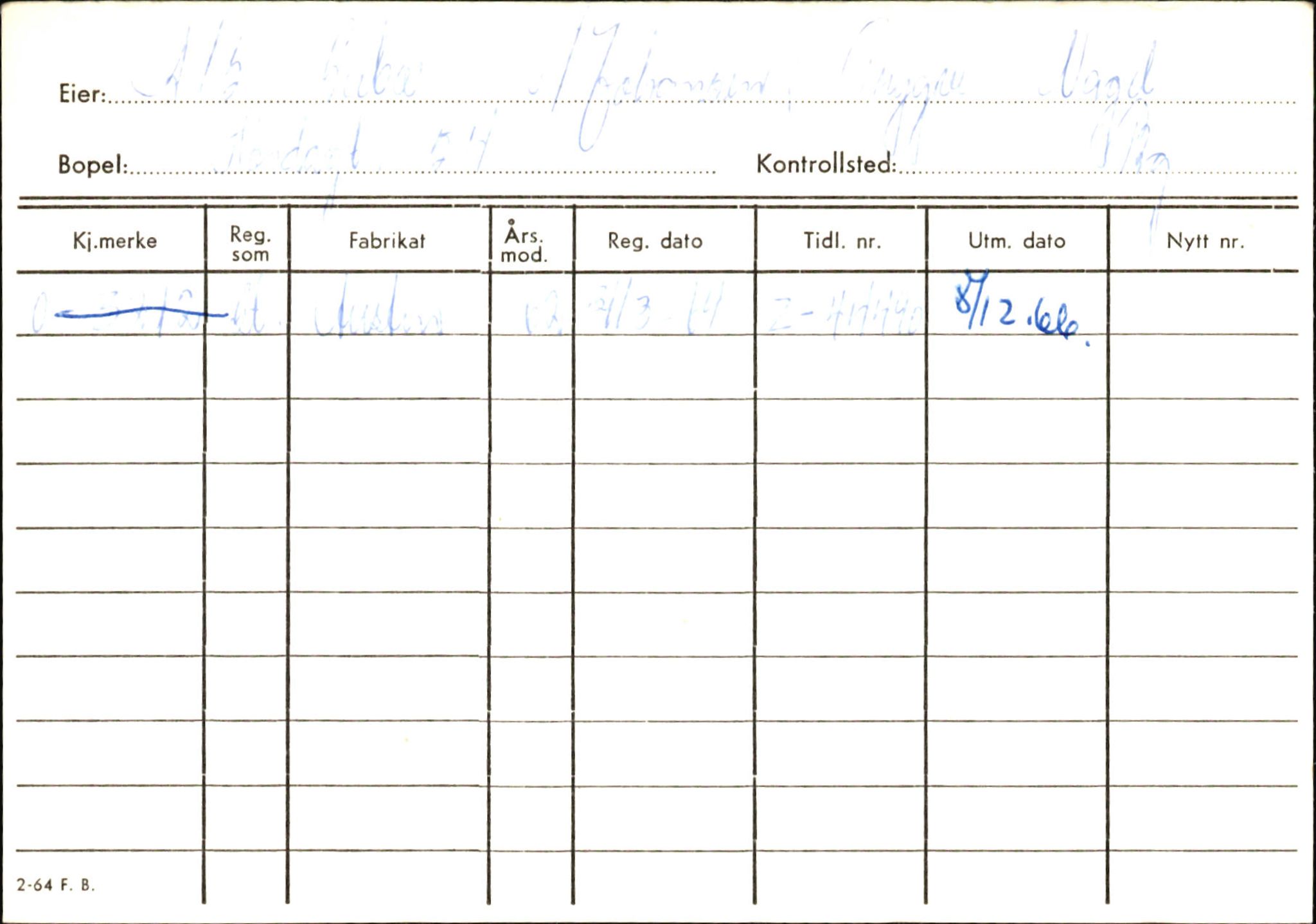 Statens vegvesen, Hordaland vegkontor, AV/SAB-A-5201/2/Hb/L0030: O-eierkort S, 1920-1971, s. 5