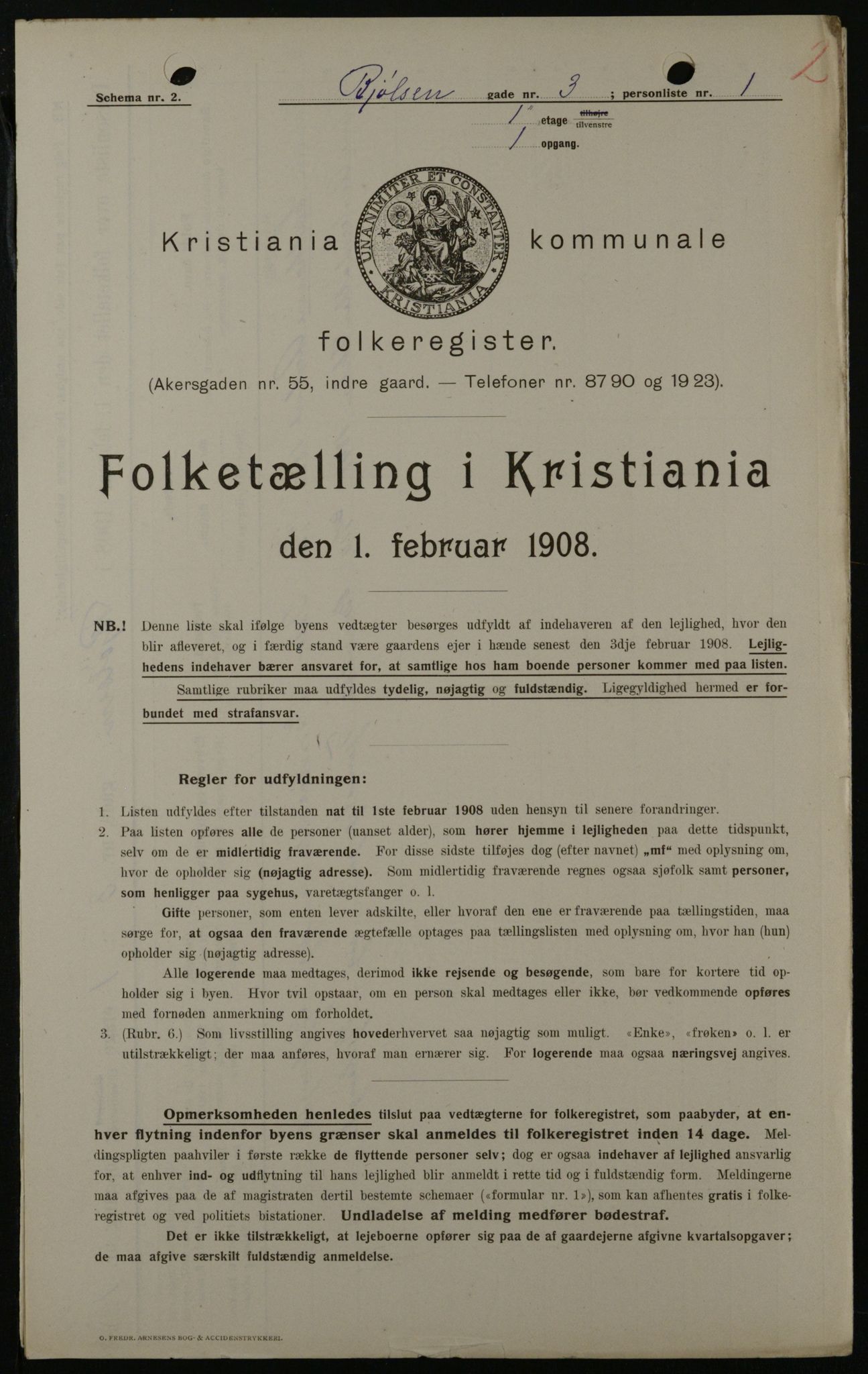 OBA, Kommunal folketelling 1.2.1908 for Kristiania kjøpstad, 1908, s. 6321