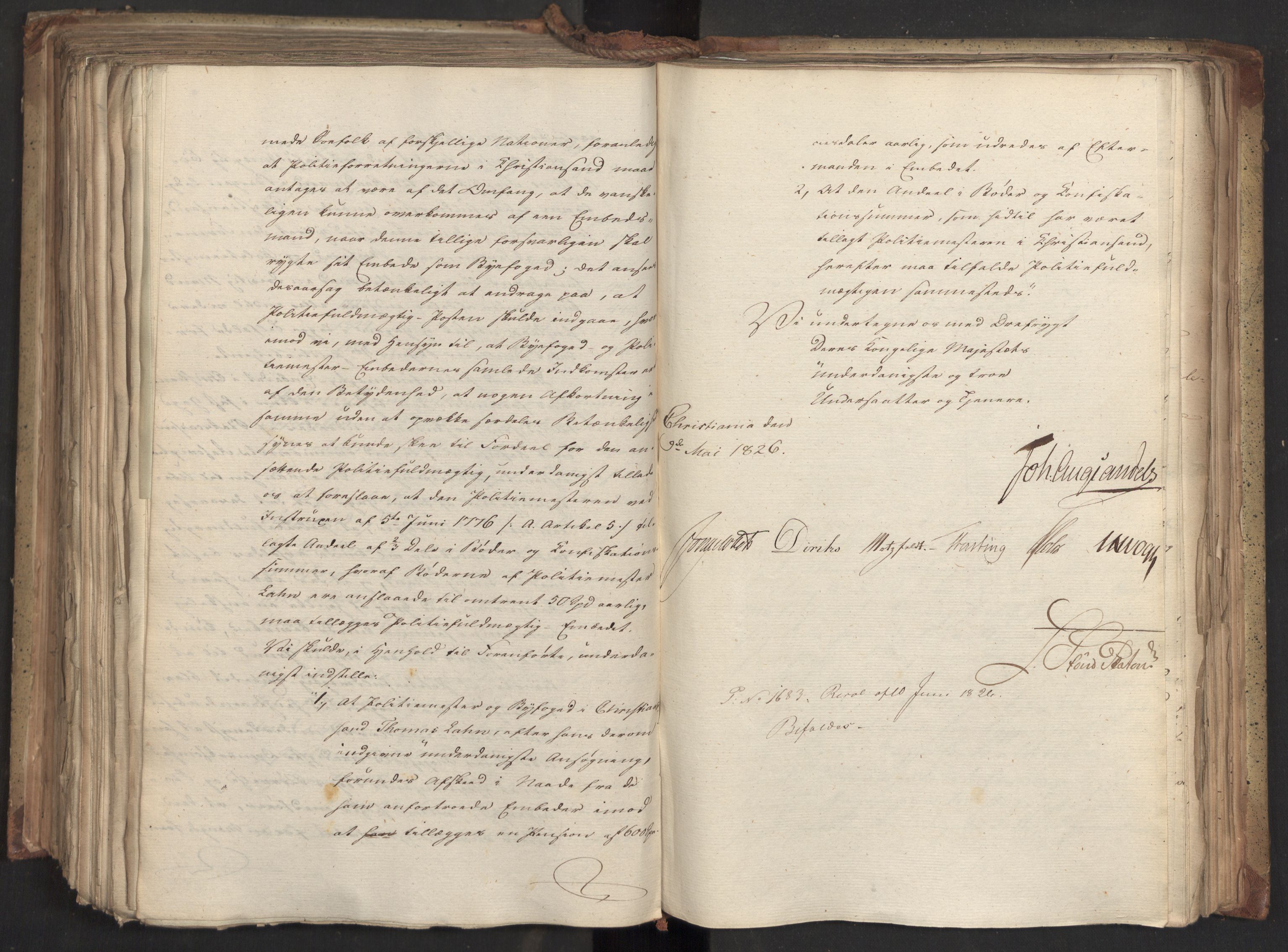 Statsrådsavdelingen i Stockholm, AV/RA-S-1003/D/Da/L0046: Regjeringsinnstillinger nr. 3308-3500, 1826, s. 363
