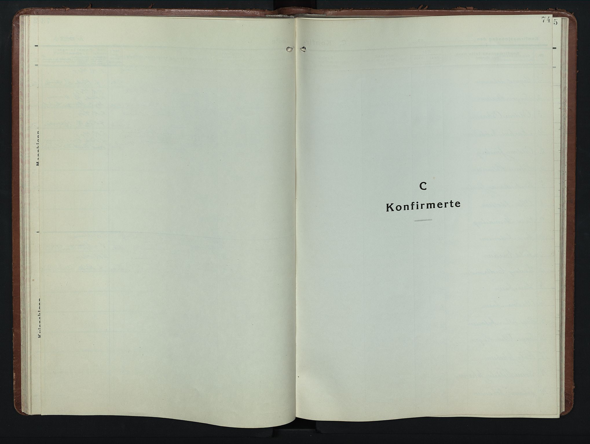 Stange prestekontor, SAH/PREST-002/L/L0019: Klokkerbok nr. 19, 1929-1947, s. 74