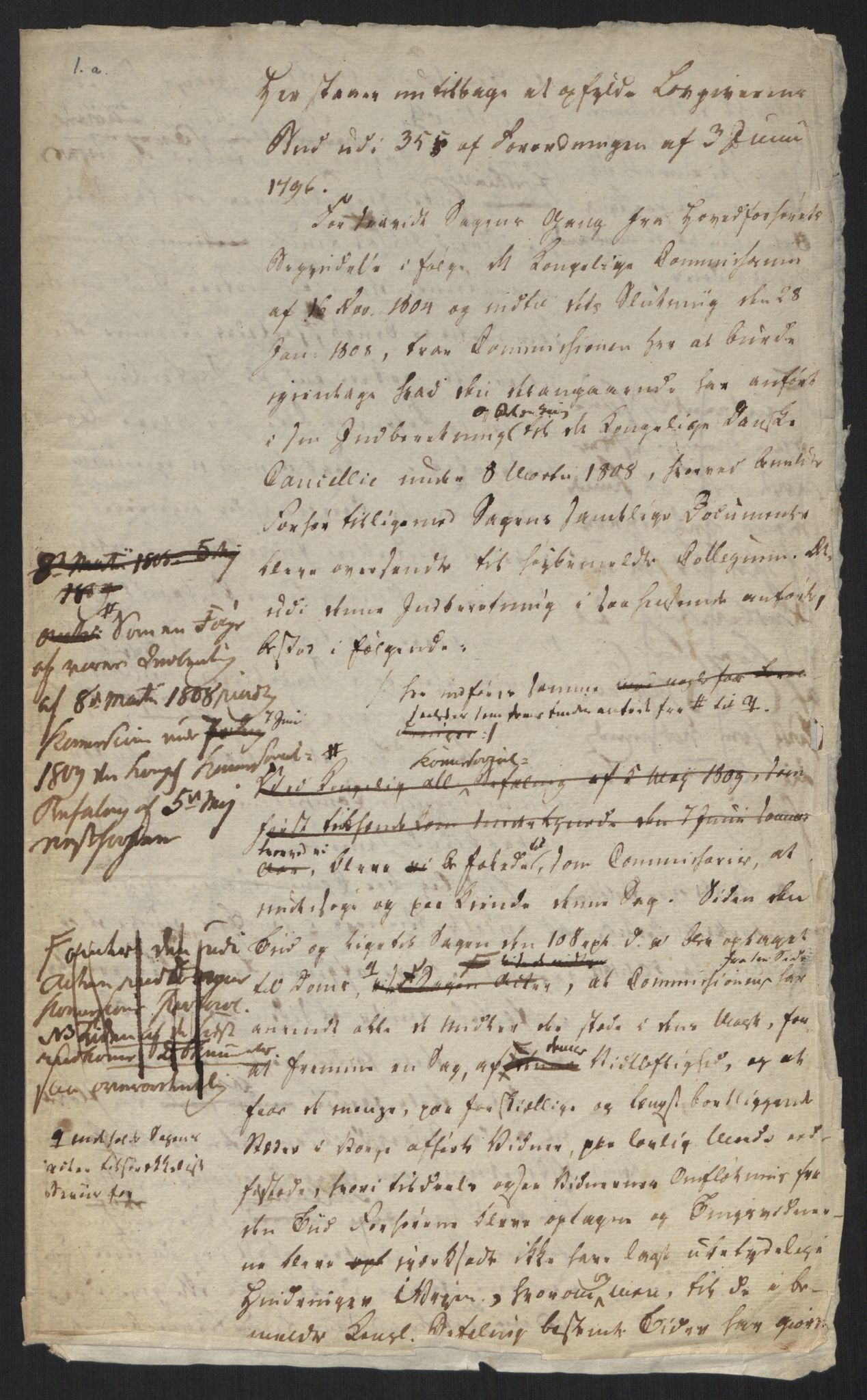 Justisdepartementet, Kommisjon i saken mot Hans Nielsen Hauge 1804, AV/RA-S-1151/D/L0001: Hans Nielsen Hauges sak, 1804-1813