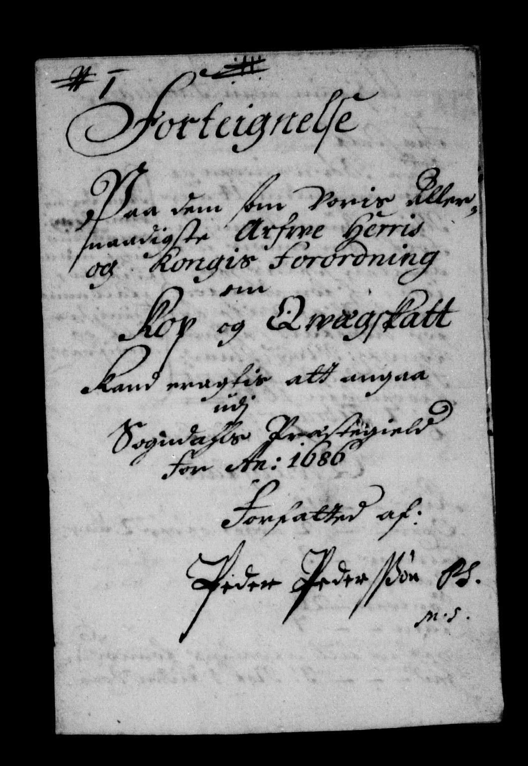 Rentekammeret inntil 1814, Reviderte regnskaper, Stiftamtstueregnskaper, Bergen stiftamt, AV/RA-EA-6043/R/Rc/L0078: Bergen stiftamt, 1685