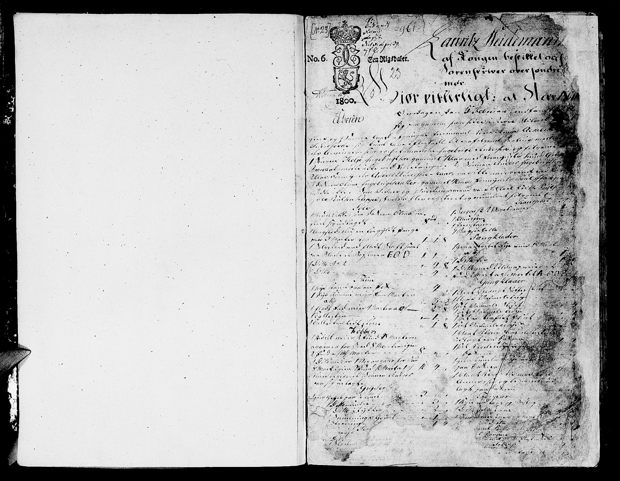 Søre Sunnmøre sorenskriveri, AV/SAT-A-4122/1/3/3A/L0002: Skifte- / Skifteutloddings- / Skifteslutningsprotokollar, 1800-1807, s. 0b-1a