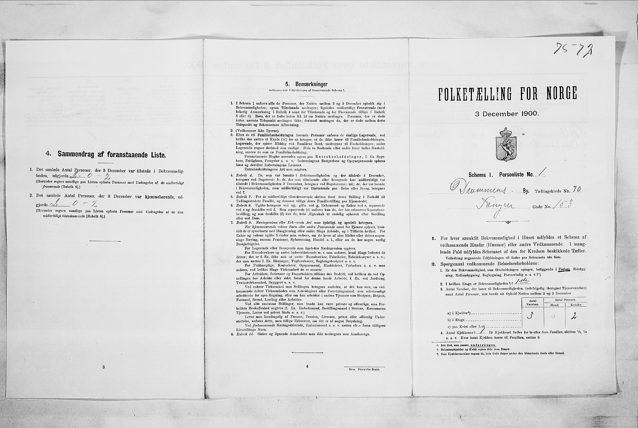 RA, Folketelling 1900 for 0602 Drammen kjøpstad, 1900, s. 12365