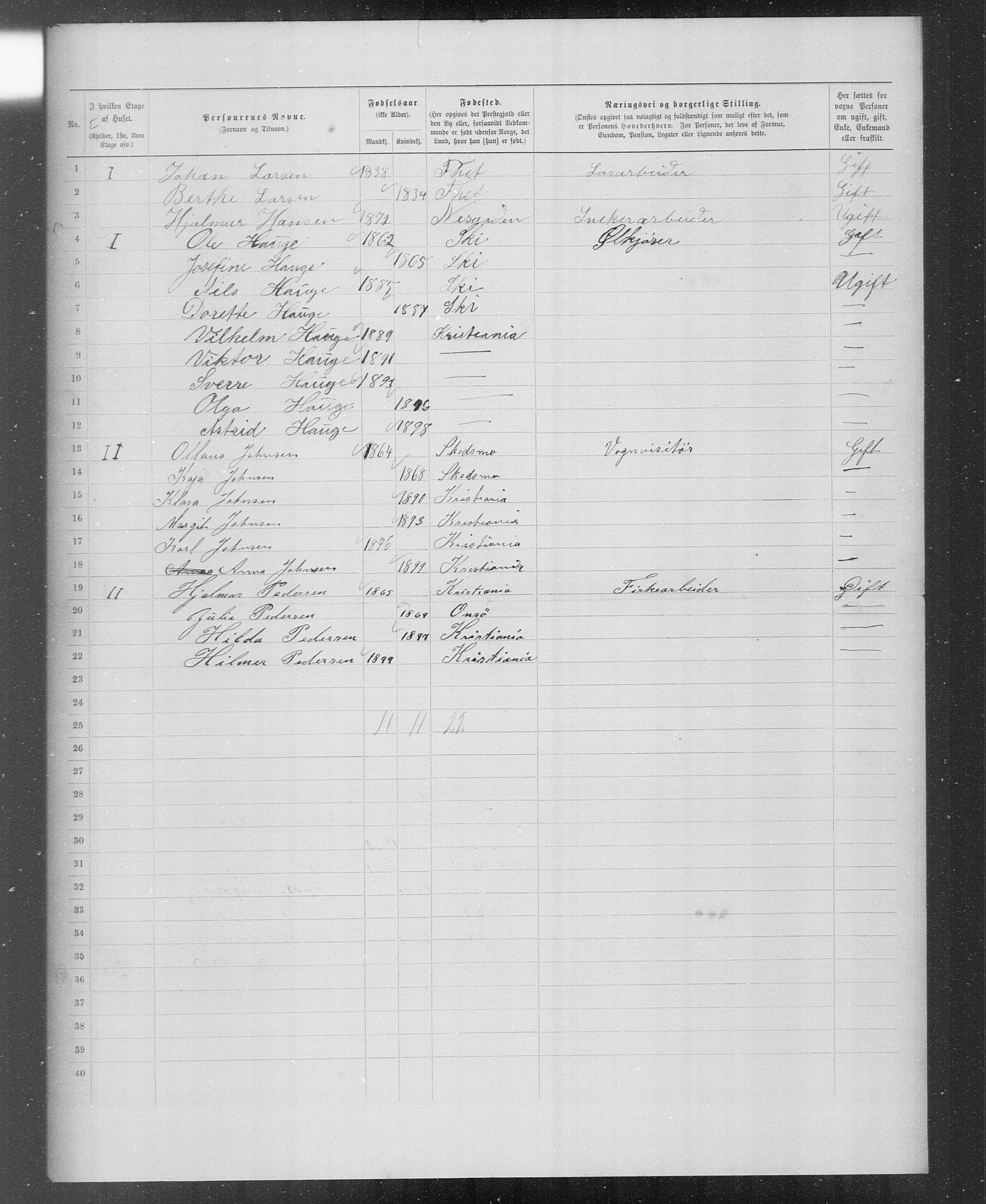 OBA, Kommunal folketelling 31.12.1899 for Kristiania kjøpstad, 1899, s. 5730