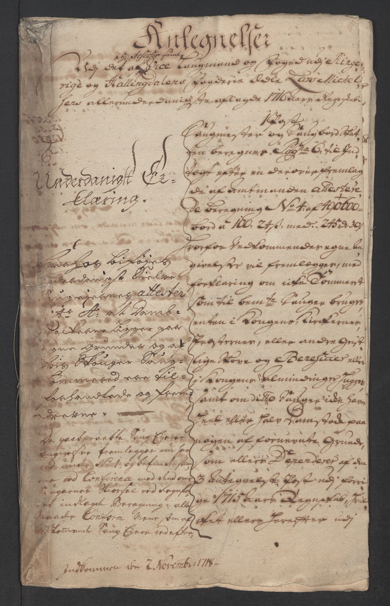 Rentekammeret inntil 1814, Reviderte regnskaper, Fogderegnskap, AV/RA-EA-4092/R23/L1474: Fogderegnskap Ringerike og Hallingdal, 1716, s. 233