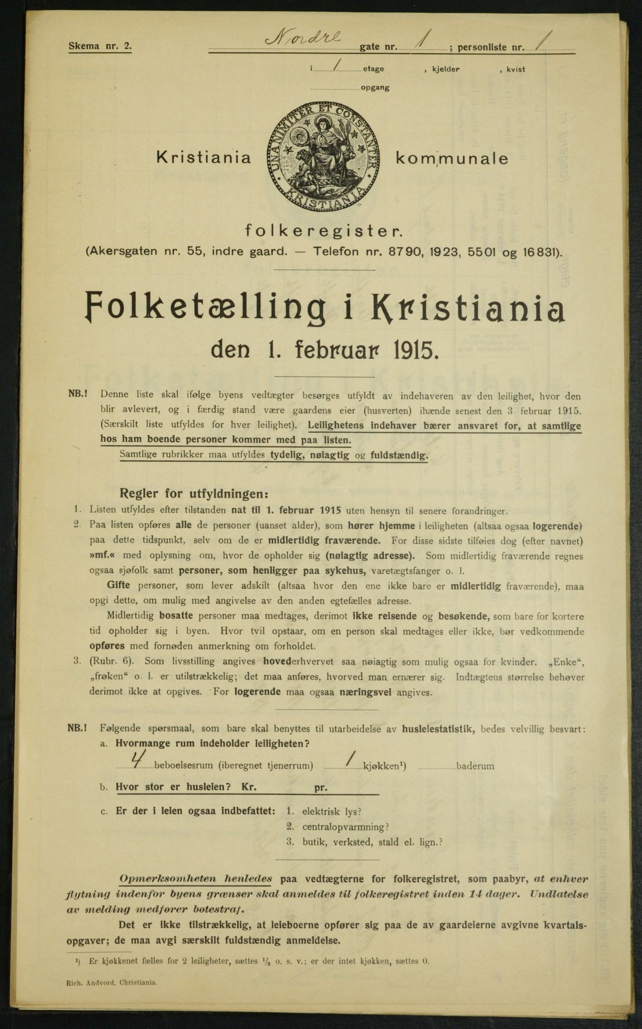 OBA, Kommunal folketelling 1.2.1915 for Kristiania, 1915, s. 72434