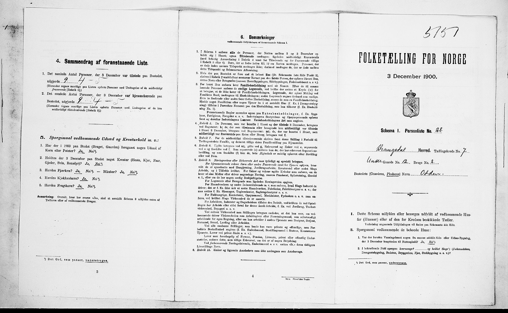SAKO, Folketelling 1900 for 0817 Drangedal herred, 1900, s. 620