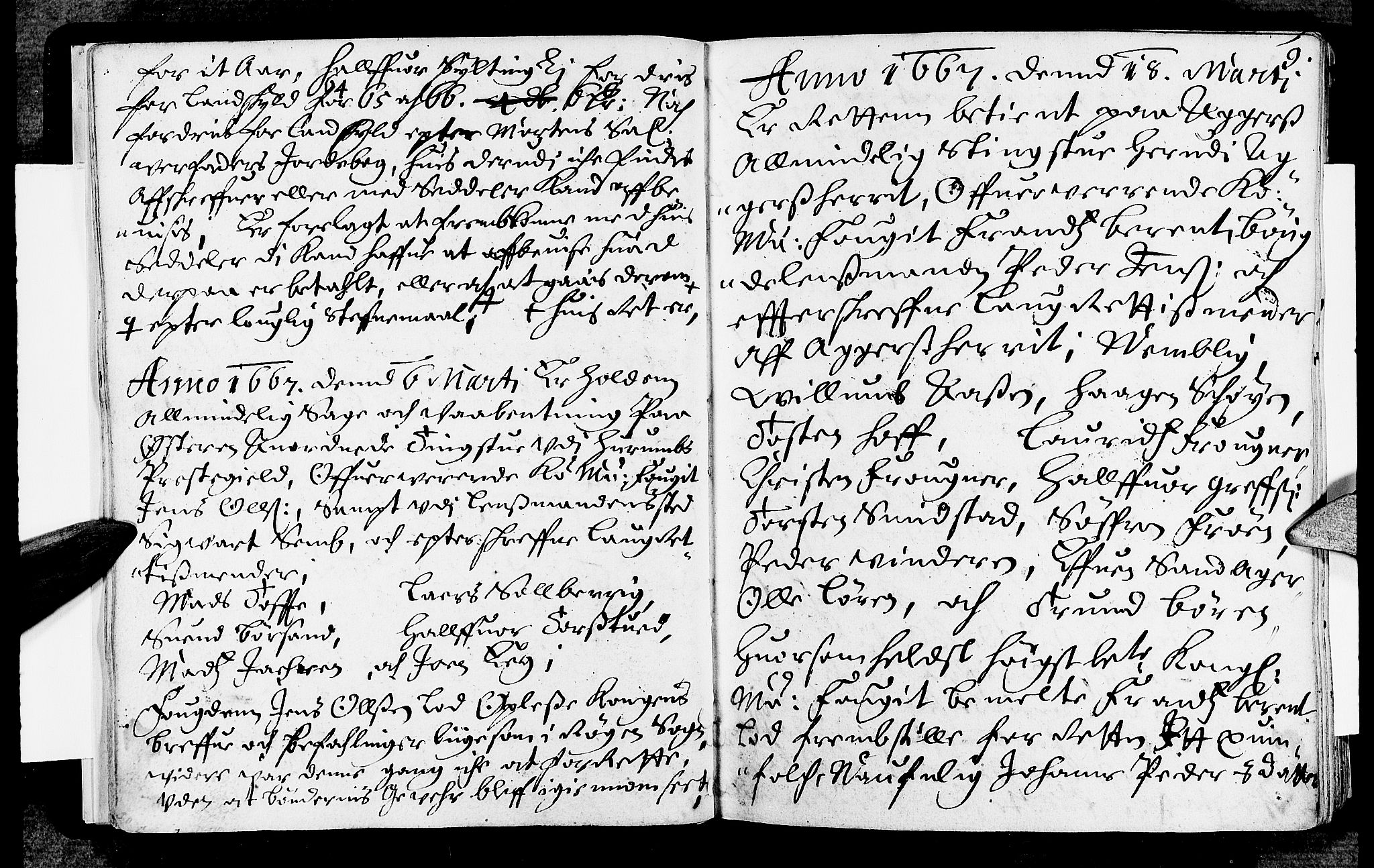 Lier, Røyken og Hurum sorenskriveri, SAKO/A-89/F/Fa/L0008: Tingbok, 1667, s. 9