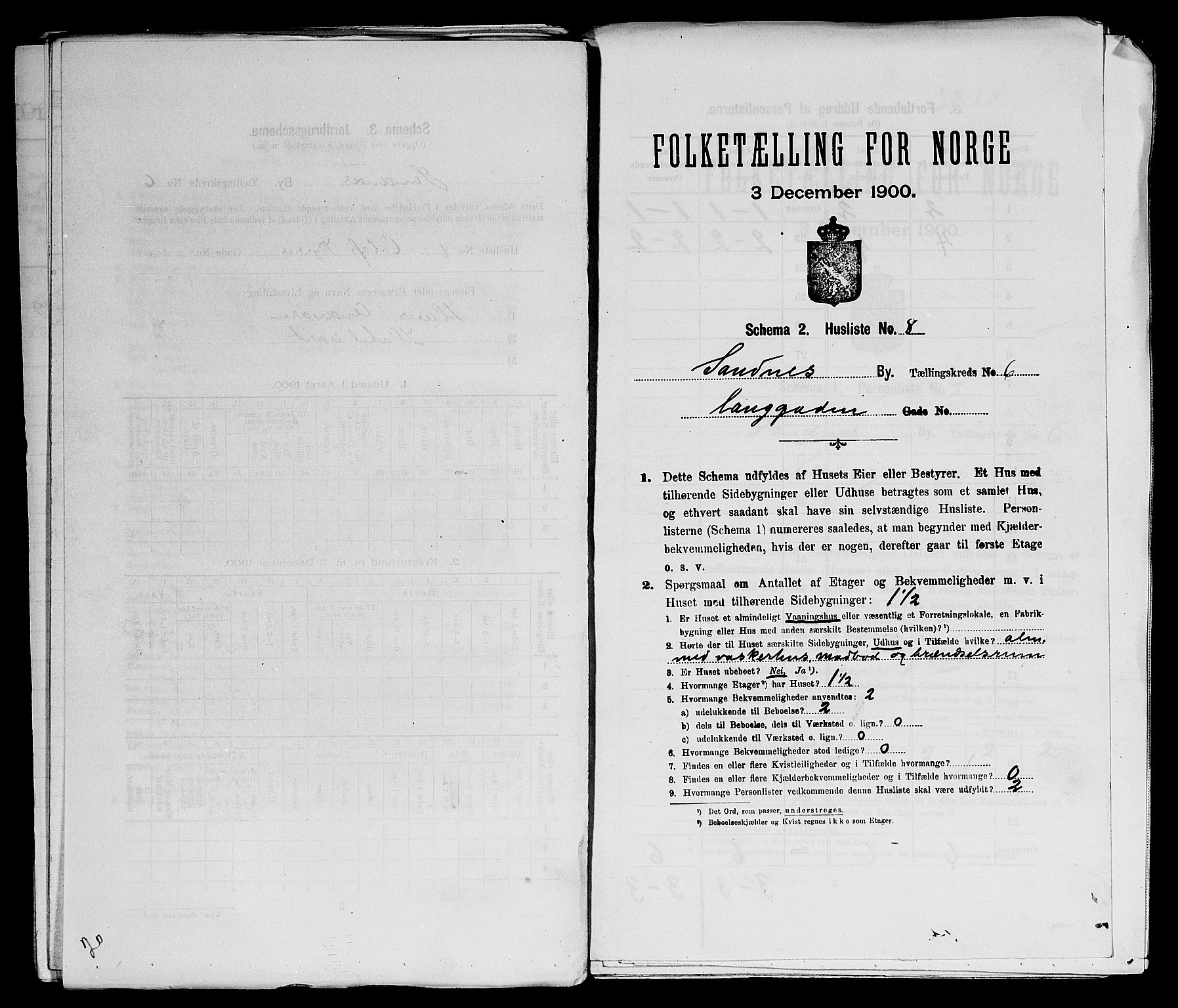 SAST, Folketelling 1900 for 1102 Sandnes ladested, 1900, s. 755