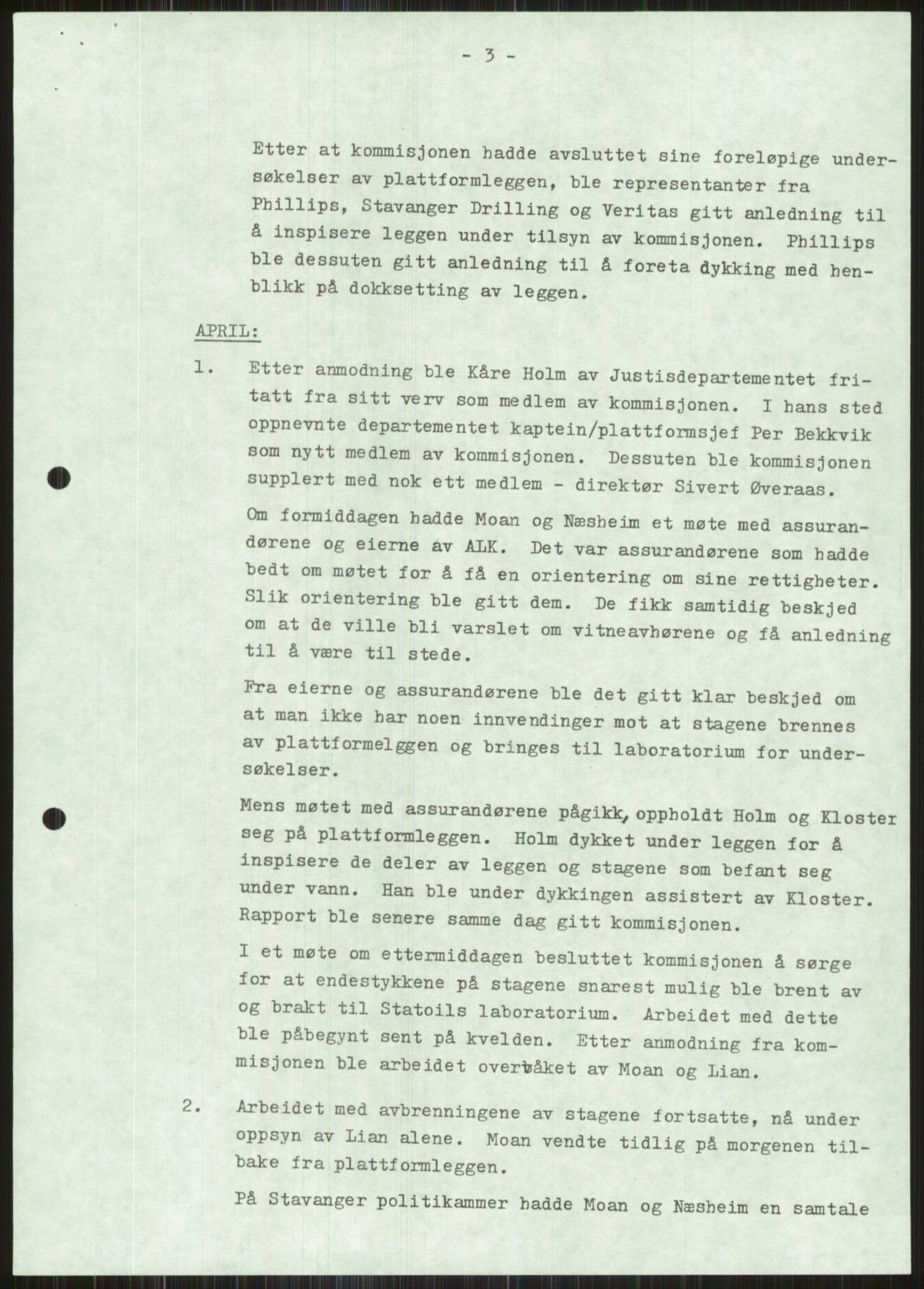 Justisdepartementet, Granskningskommisjonen ved Alexander Kielland-ulykken 27.3.1980, AV/RA-S-1165/D/L0011: 0001 Politiavhør/G Oljedirektoratet (G5)/0003 Møter, beslutninger m.v. vedr. arbeidet til kommisjonen, 1980-1981, s. 918